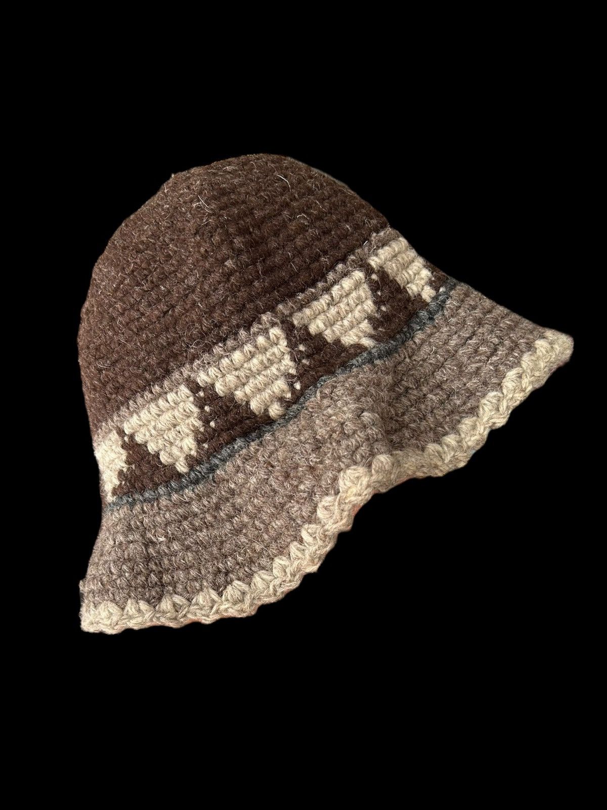 Kapital Crochet Knitted Handmade Wool Bucket Hats Size ONE SIZE - 4 Thumbnail