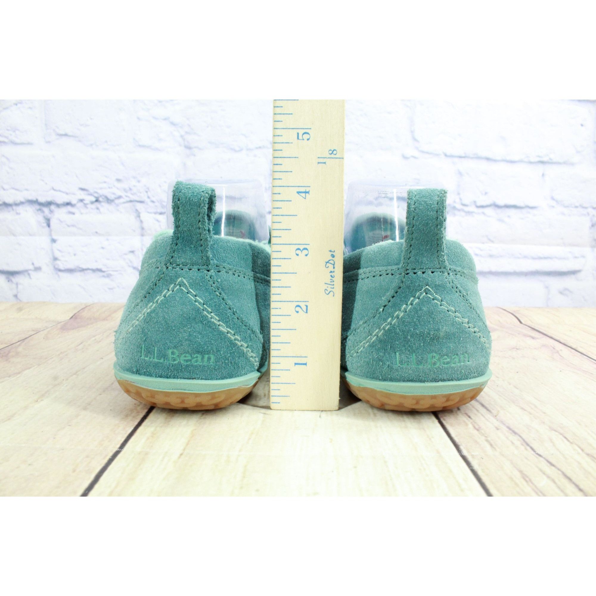 L.L. Bean LL Bean Green Fleece Lined Mountain Moccasins Size US 8 / IT 38 - 6 Thumbnail