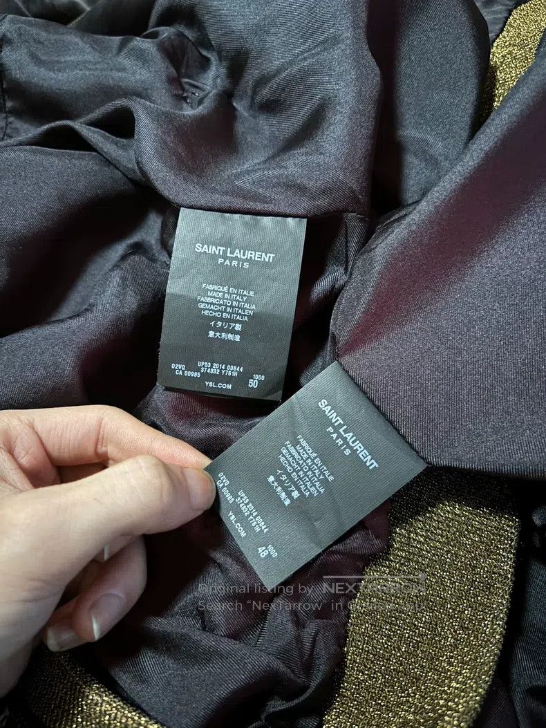 Saint Laurent Paris Saint Laurent Paris Black Firework Jacket Size US M / EU 48-50 / 2 - 6 Thumbnail