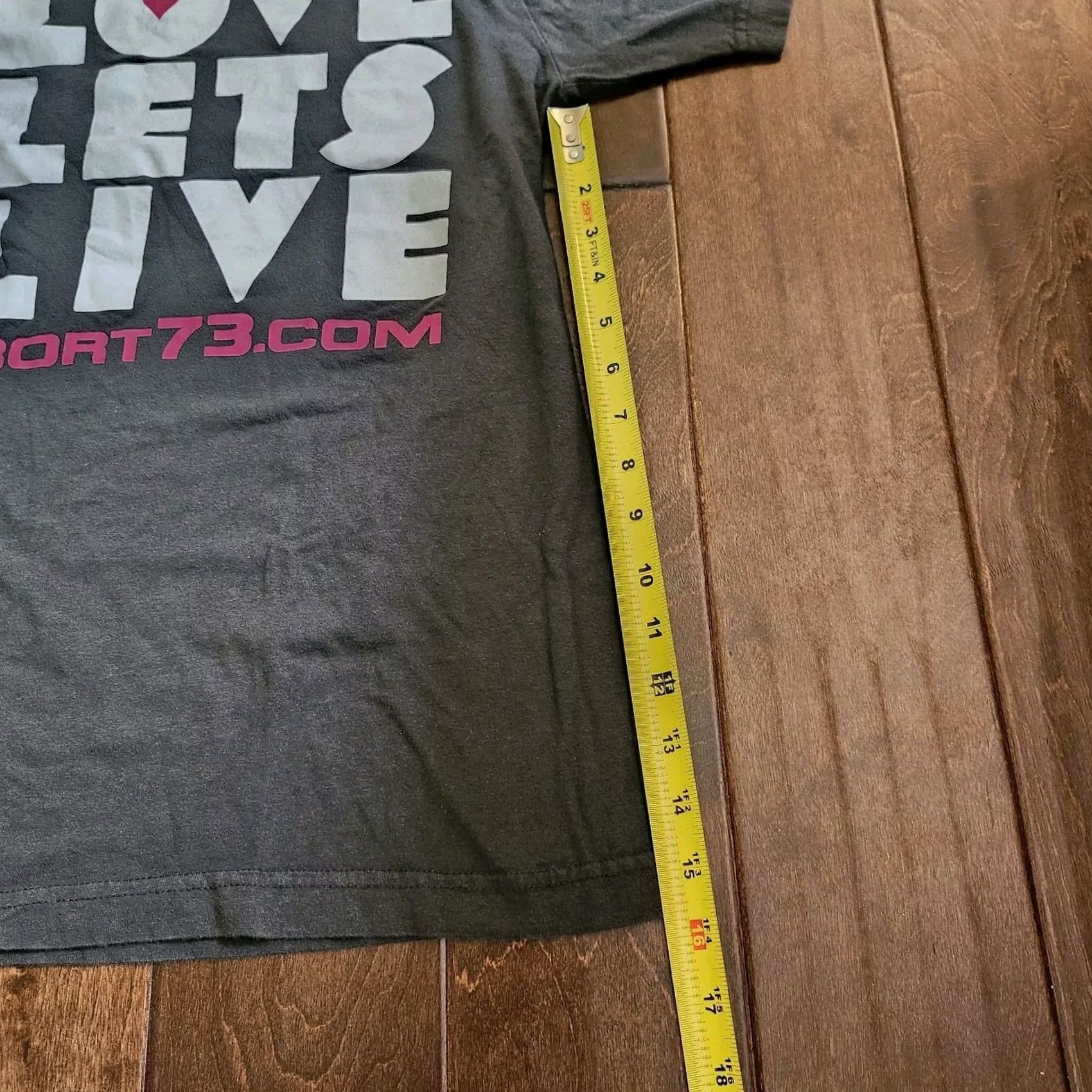 Vintage Abort73.com Women's T-Shirt - Love Let's Live Pro-Life Crew Neck Short Sleeve Black 100% Cotton Small Size S / US 4 / IT 40 - 6 Thumbnail