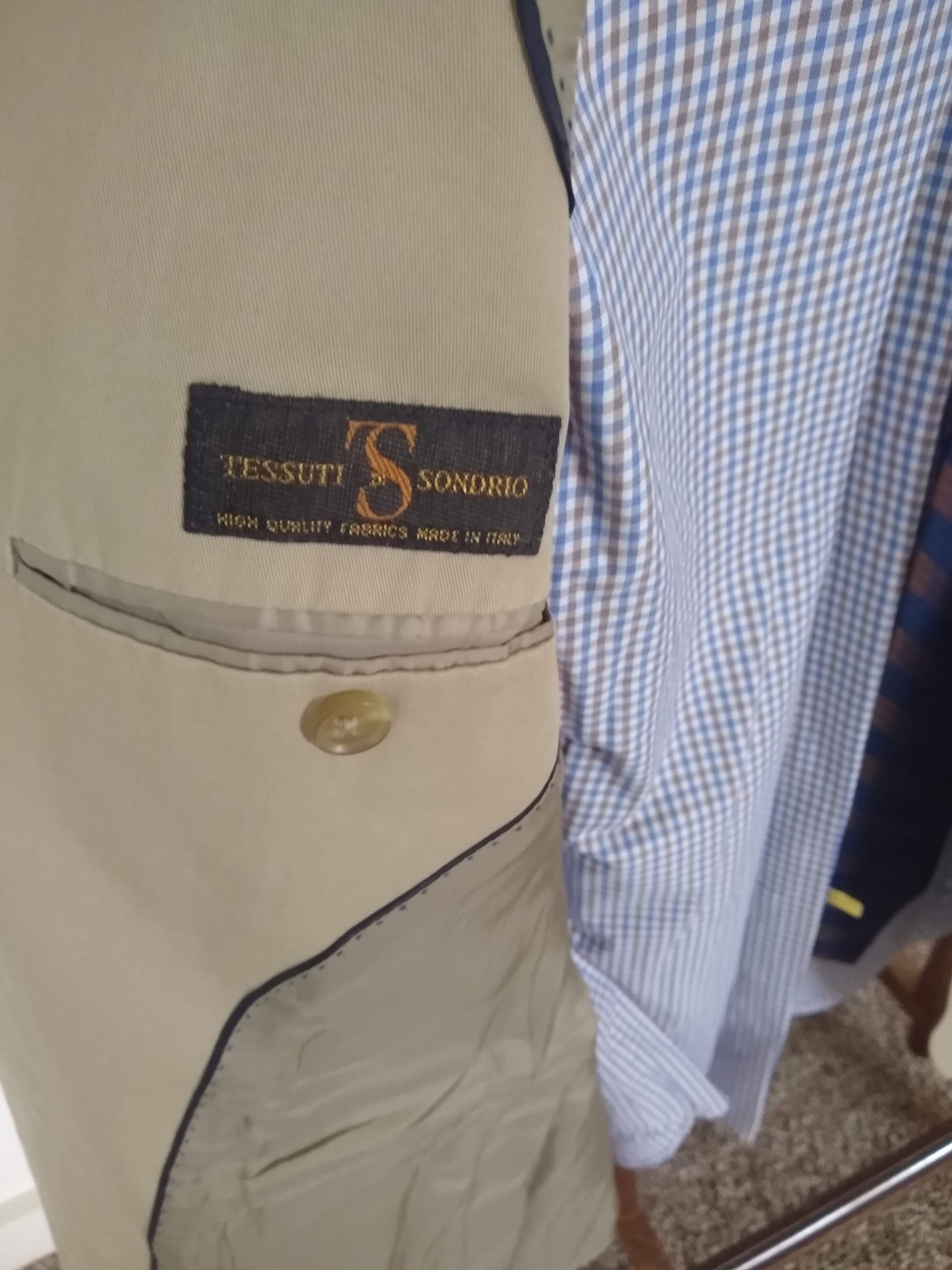 Banana Republic Khaki Blazer & Pants Size 38R - 4 Thumbnail