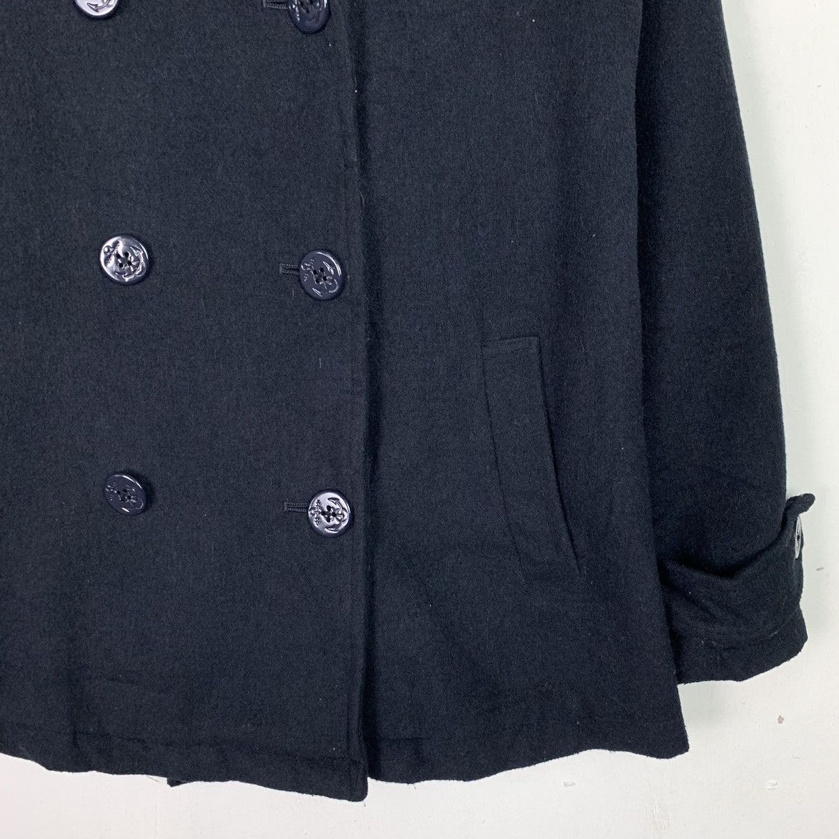 Designer × Japanese Brand × Vintage Vintage Japanese Brand Peacoat Wool Blazers Size US M / EU 48-50 / 2 - 6 Thumbnail