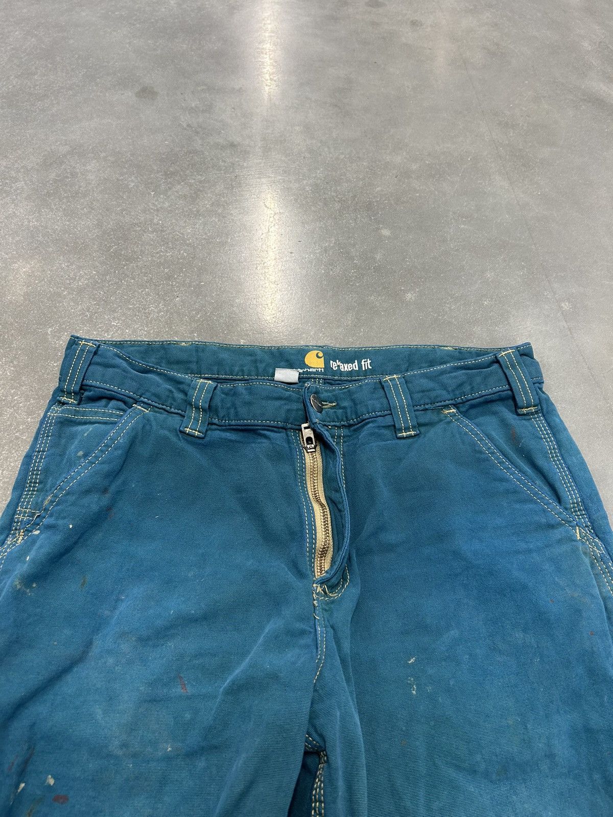 Carhartt × Vintage Blue vintage Carhartt pants Size US 33 - 3 Thumbnail