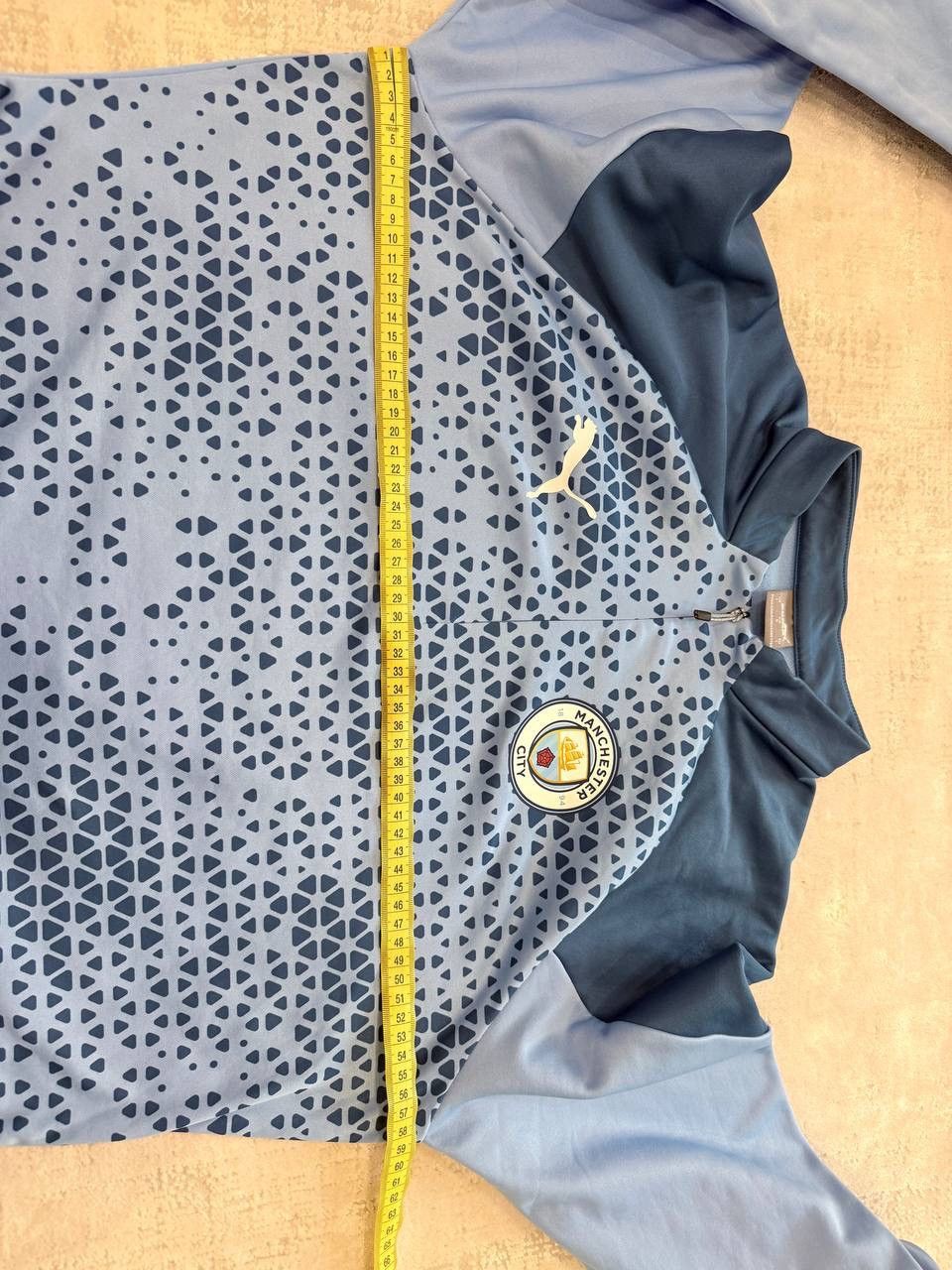 Puma Manchester City 2023/24 Long Sleeve Training Home Zip Jersey Size US L / EU 52-54 / 3 - 10 Thumbnail