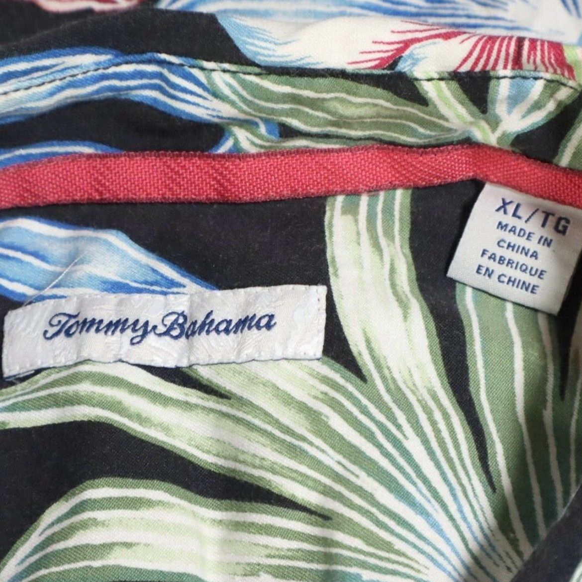 Tommy Bahama VINTAGE Tommy Bahama Konkan Jungle Hawaiian Button Up Shirt Black Men's XL Size US XL / EU 56 / 4 - 5 Thumbnail