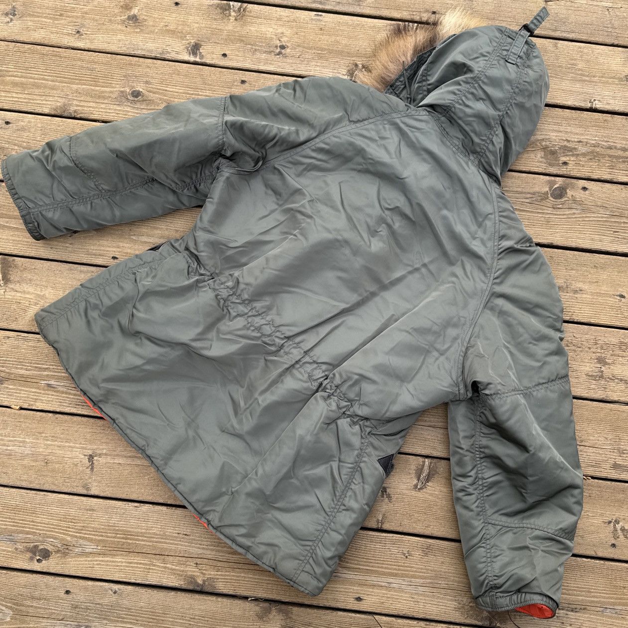 Vintage Vintage 1972 Air Force N-3B Parka Jacket Large Olive Orange Size US L / EU 52-54 / 3 - 16 Thumbnail