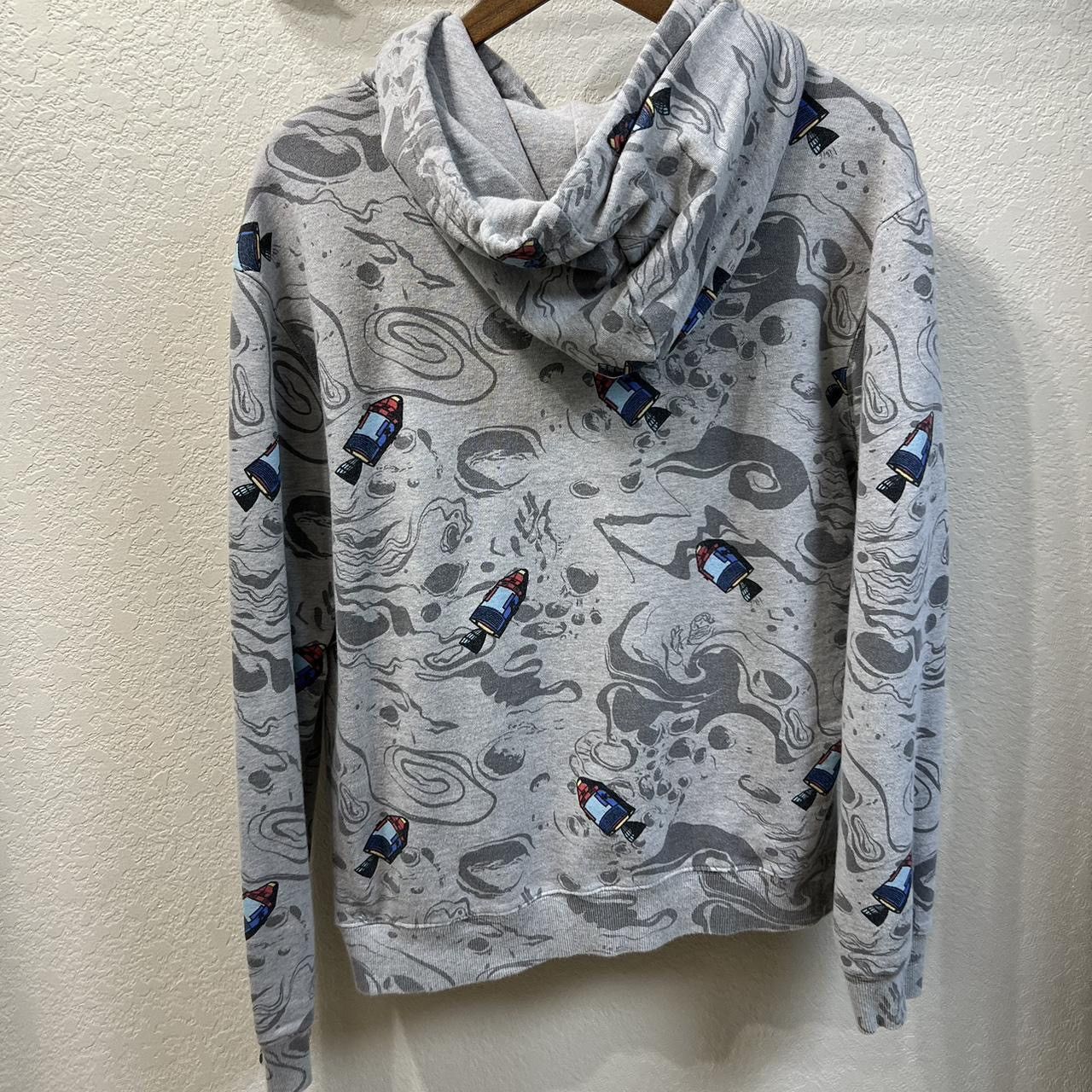 Billionaire Boys Club Billionaire Boys Club grey moonwaves hoodie all over print Size US L / EU 52-54 / 3 - 4 Thumbnail