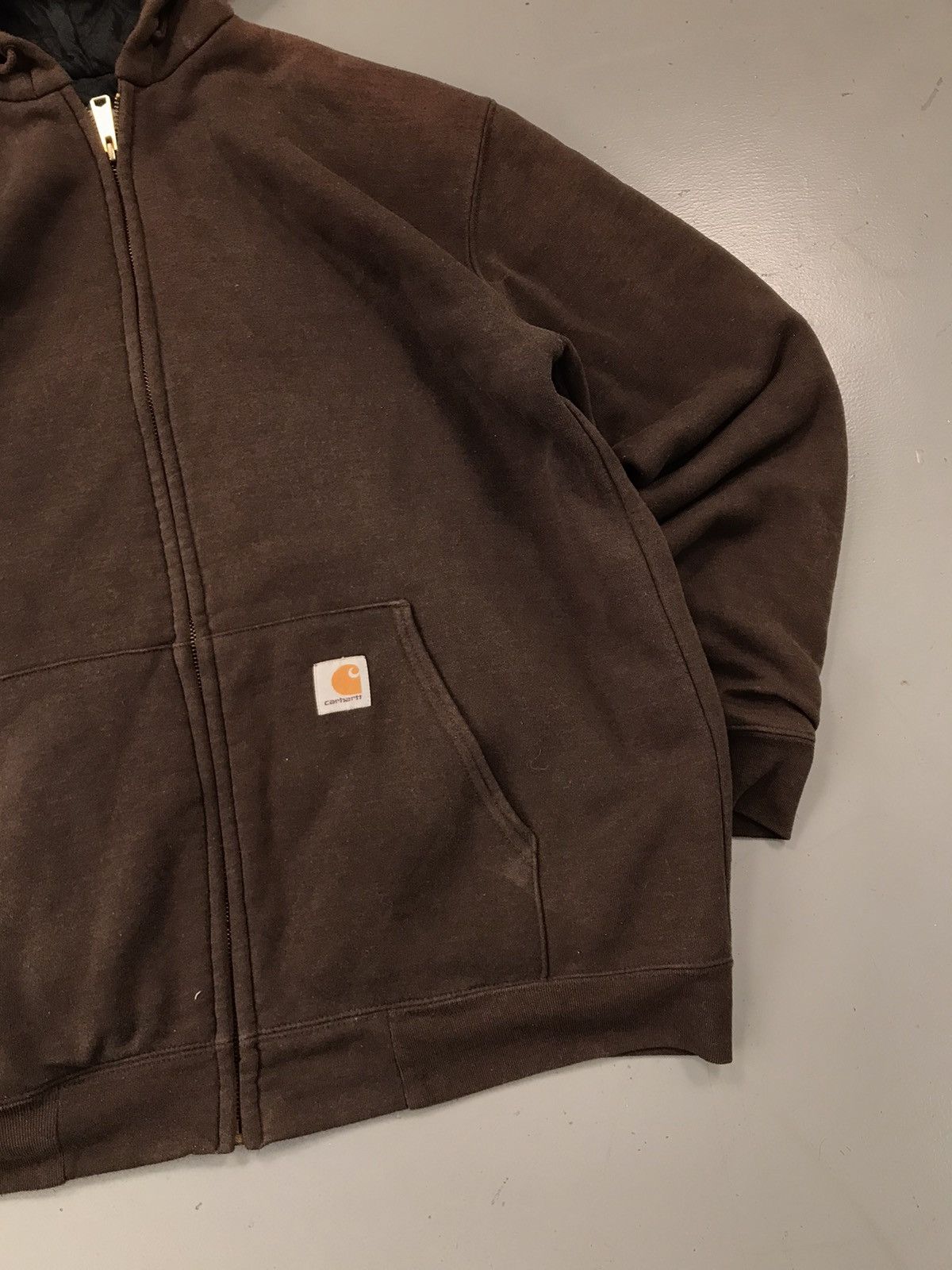 Carhartt × Vintage Rare vintage 90s Carhartt brown hoodie Size US M / EU 48-50 / 2 - 2 Thumbnail