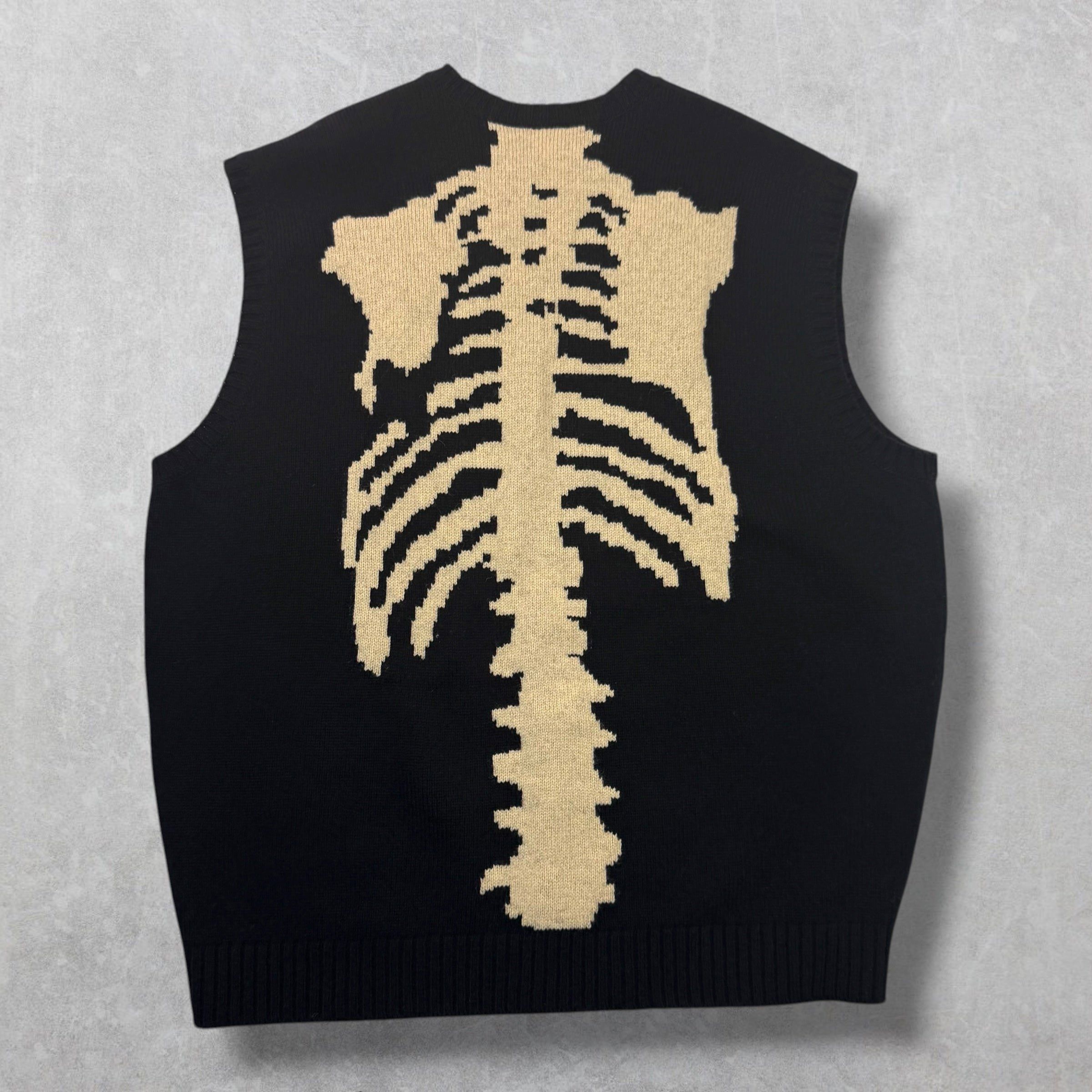 Kapital Kapital 5G Wool Bone Black Vest 5 (XXL) Size US XXL / EU 58 / 5 - 1 Thumbnail