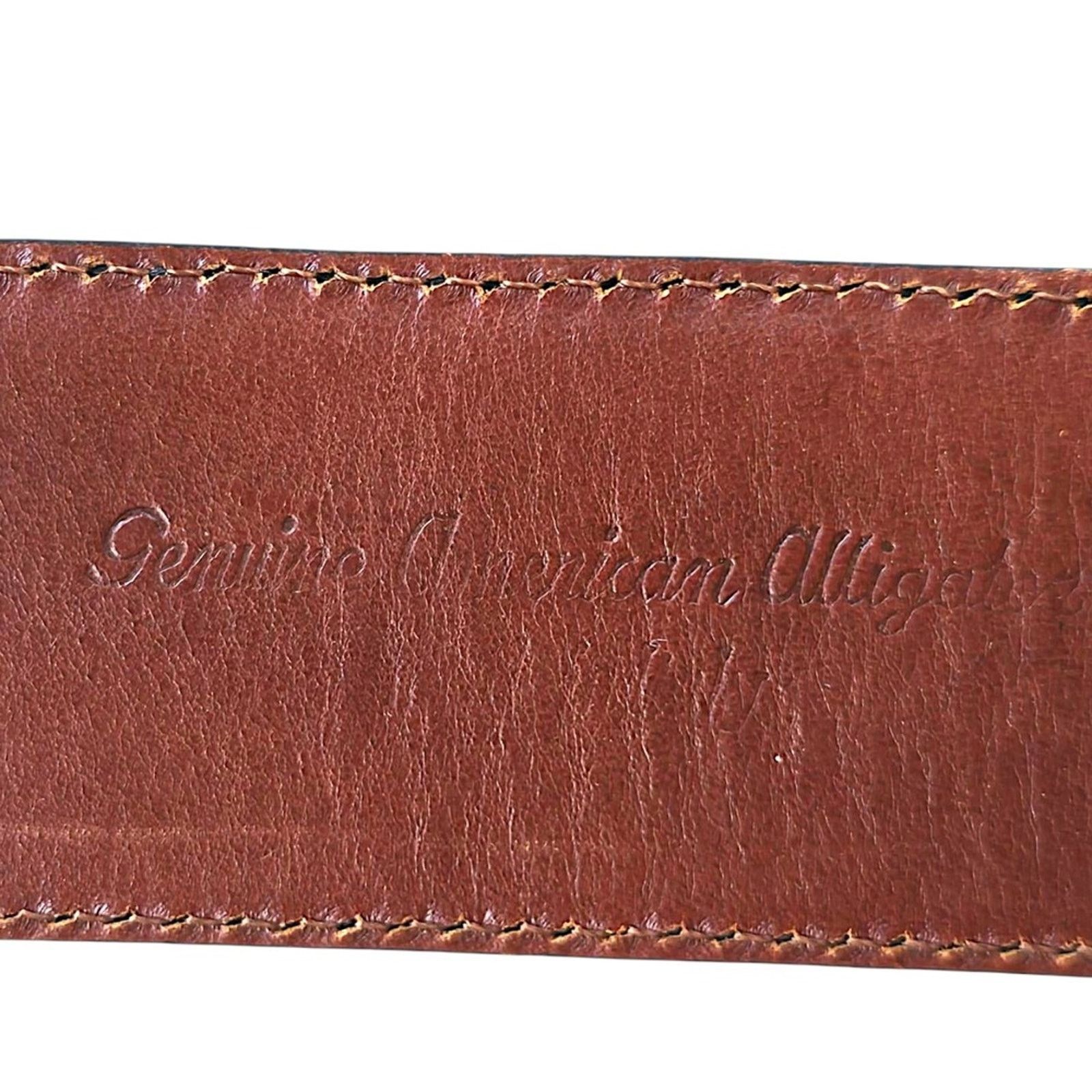 Ralph Lauren Ralph Lauren Genuine American Alligator‎ Leather Belt 30 Size 30 - 4 Thumbnail