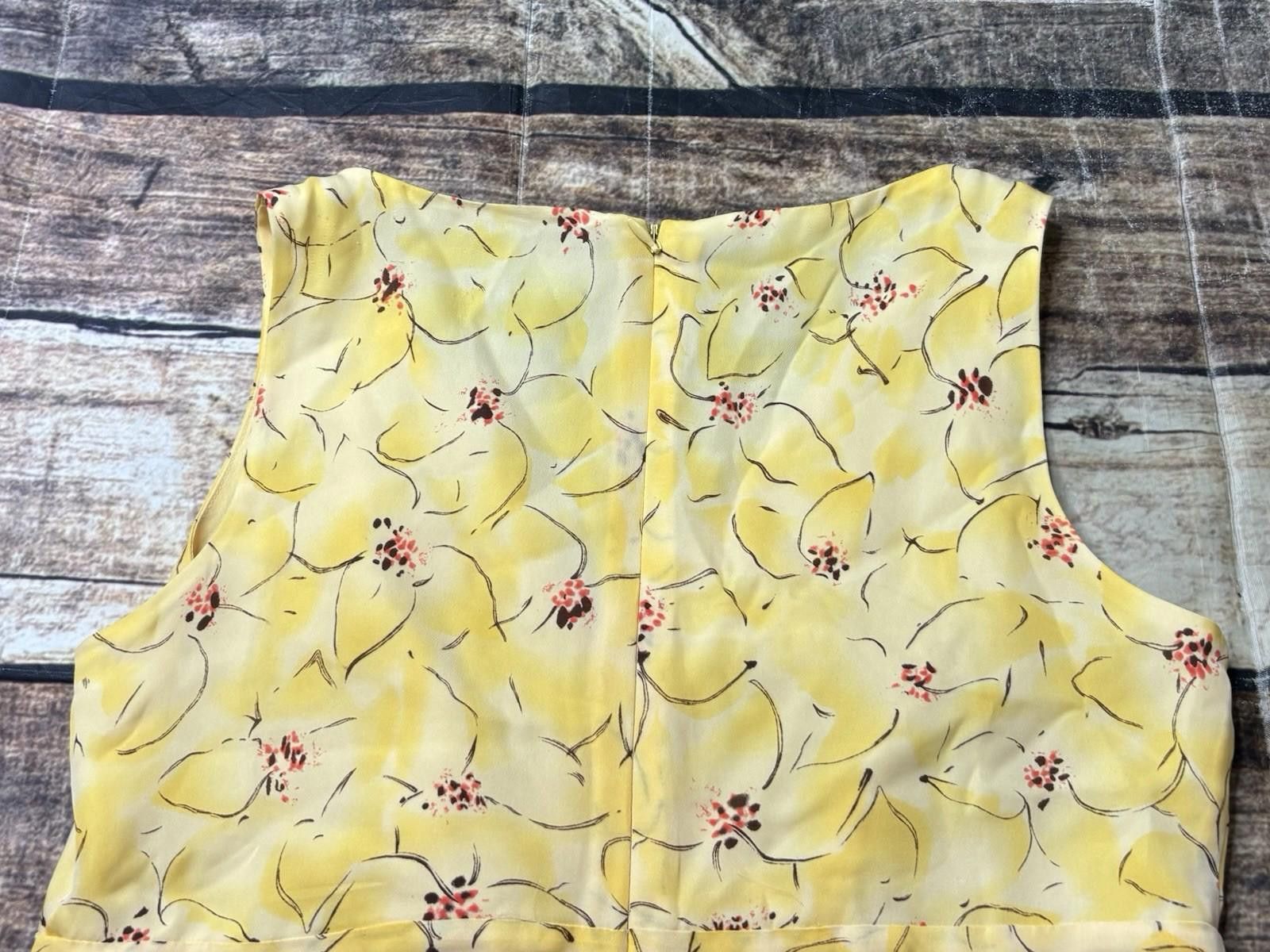 Ann Taylor VTG Ann Taylor Silk Top Womens 2P Floral Tulle Cross Front Size XS / US 0-2 / IT 36-38 - 7 Thumbnail