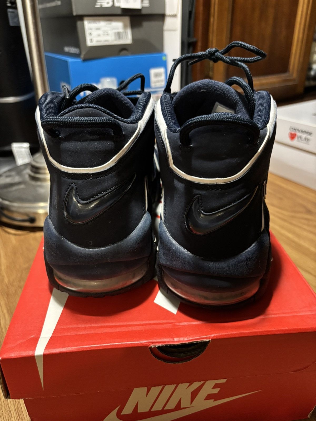 Nike Nike More Air Uptempo - obsidian Size US 9 / EU 42 - 6 Thumbnail