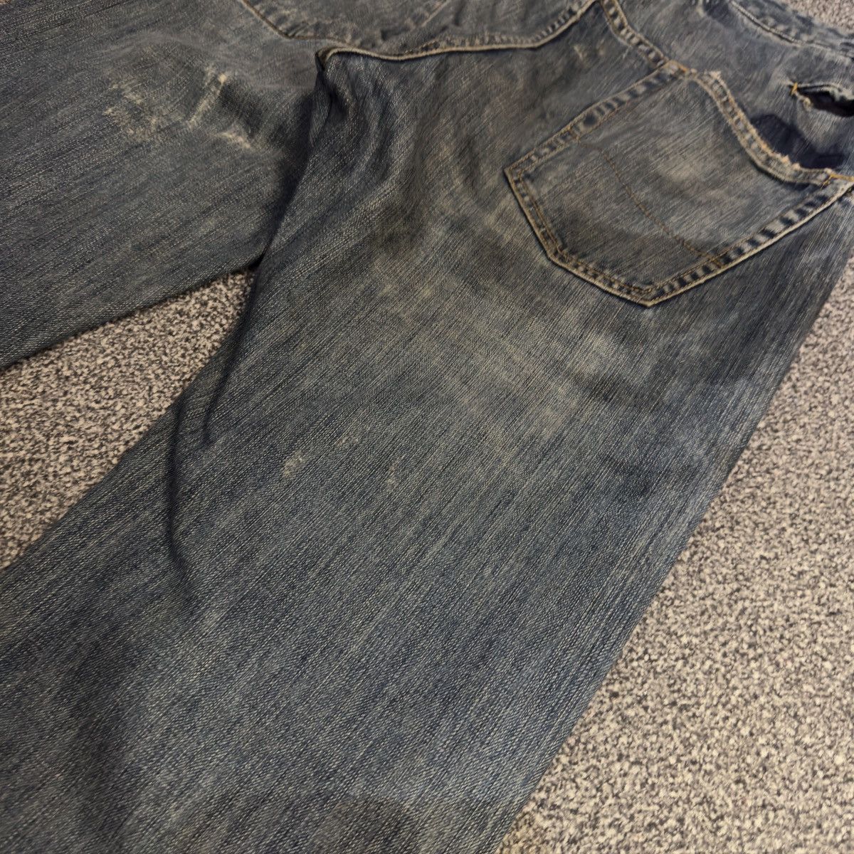 Seditionaries 🔥🇯🇵 Japanese Distressed Fiberops Thrashed Denim Size US 34 / EU 50 - 11 Thumbnail