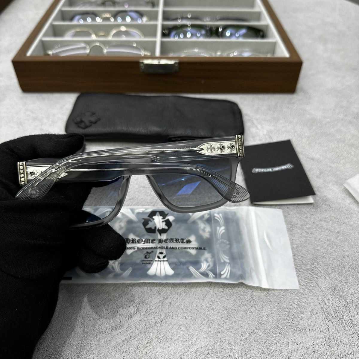 Chrome Hearts CHROME HEARTS MIDIXATHRILL I SUNGLASSES Size ONE SIZE - 4 Thumbnail