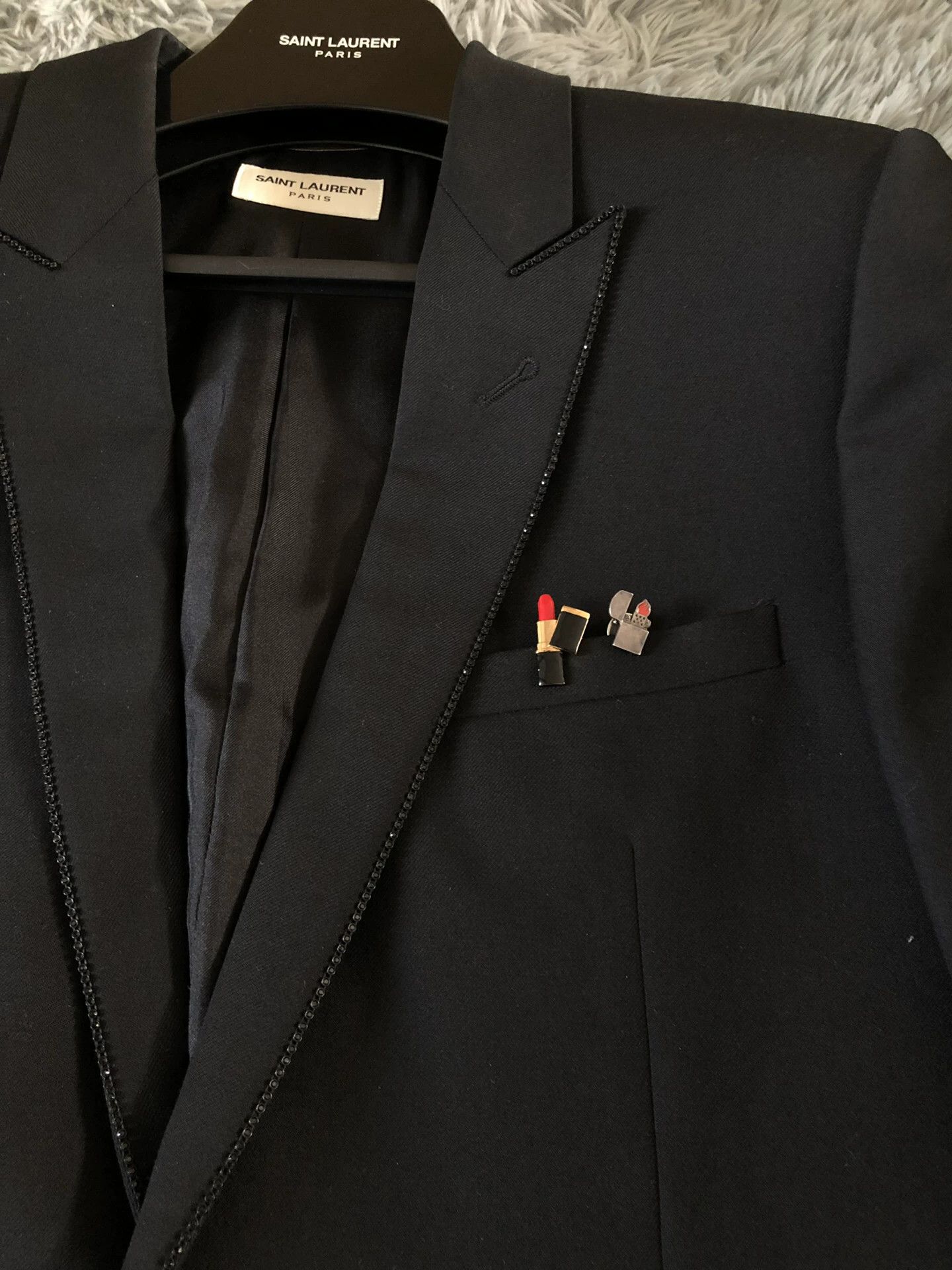Saint Laurent Paris Saint Laurent SLP Brooch Size ONE SIZE - 1 Thumbnail
