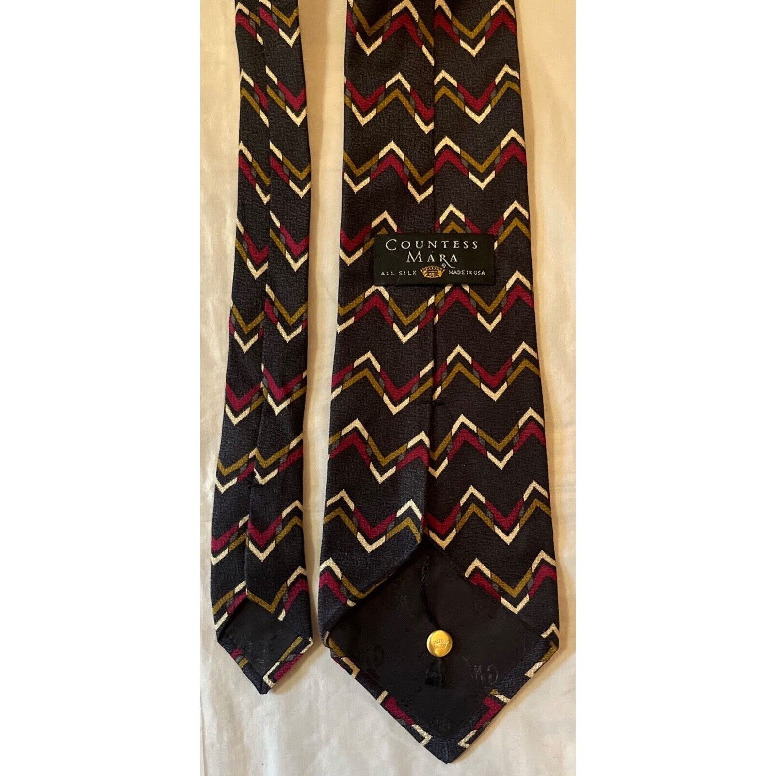 Countess Mara Silk Tie - Countess Mara - Vintage Necktie ~ Size ONE SIZE - 5 Thumbnail