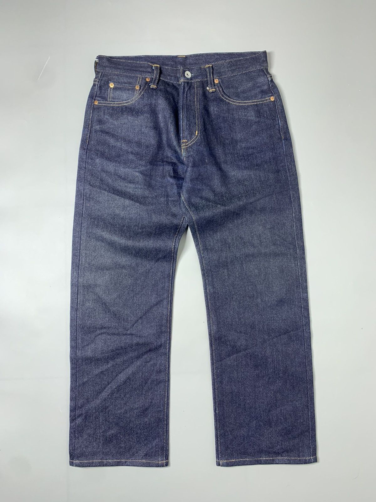 Iron Heart IRON HEART 634Z — 21 oz EXTRA HEAVY JAPANESE BIKER DENIM Size US 32 / EU 48 - 1 Thumbnail