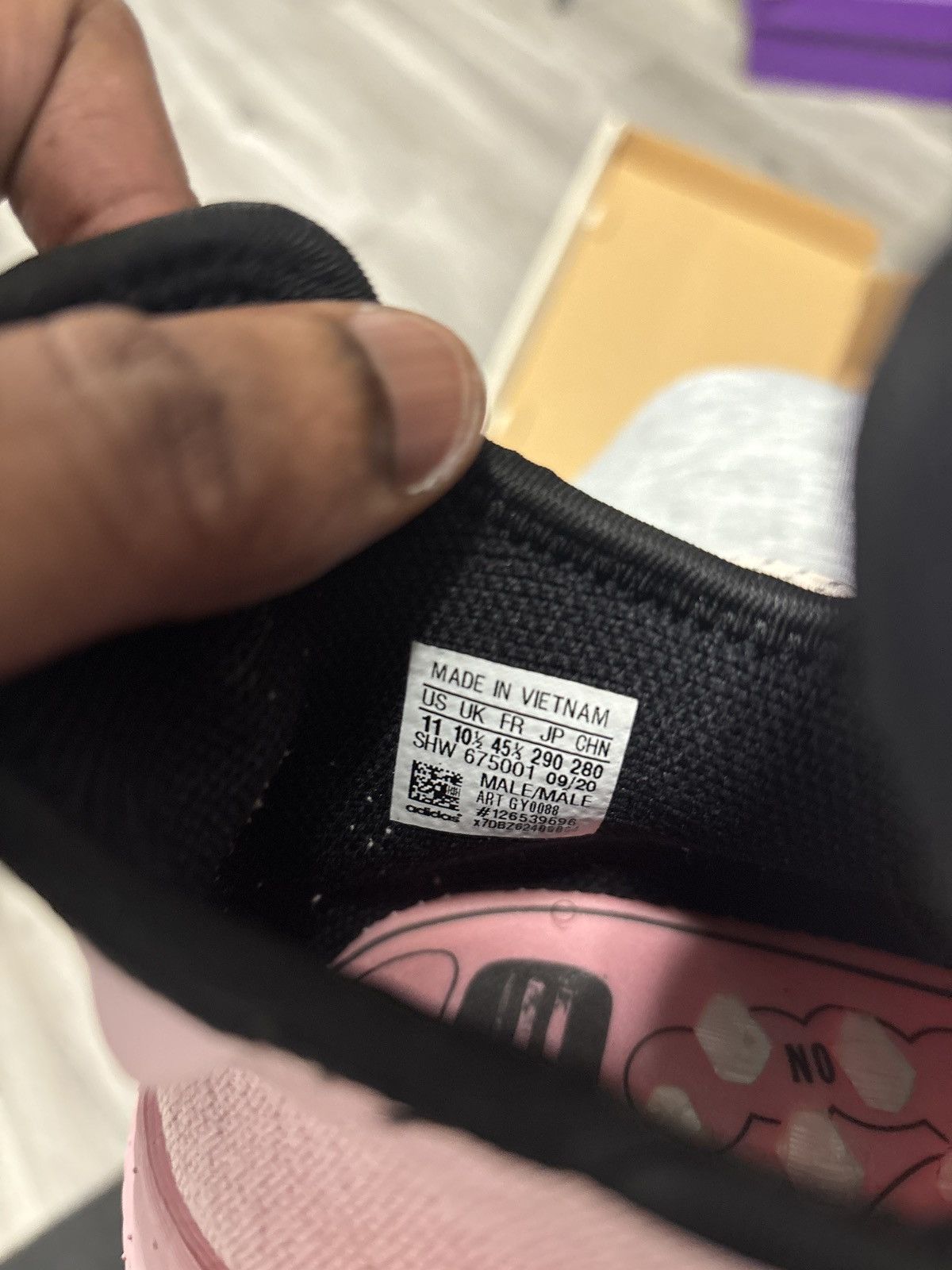 Adidas × Pharrell Pharrell X Adidas NMD Human Race Pink GY0088 Size US 11 / EU 44 - 7 Thumbnail