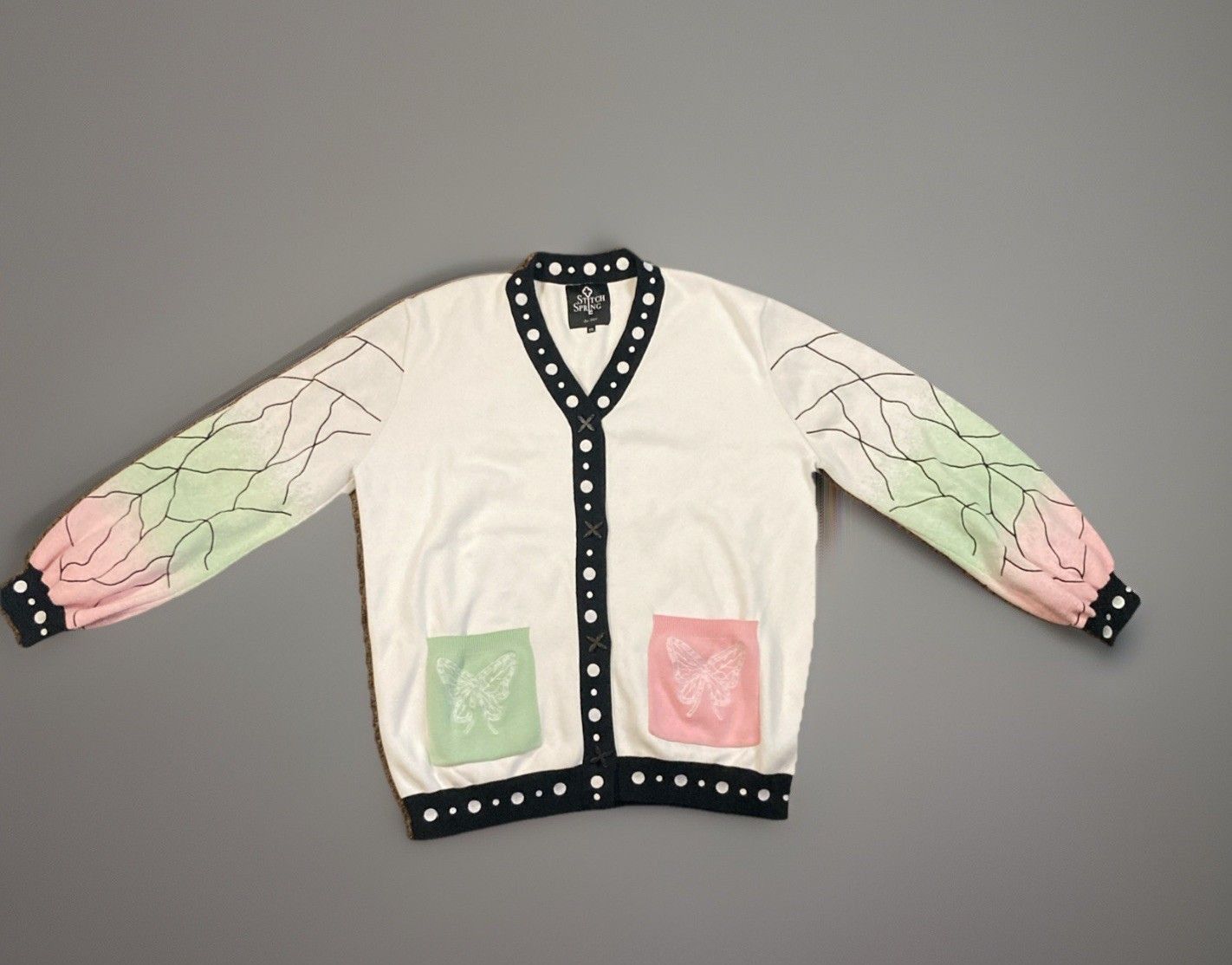 Other Stitch Spring Dancing Butterfly DS Shinobu Kocho Cardigan Size XXL / US 16-18 / IT 52-54 - 5 Thumbnail