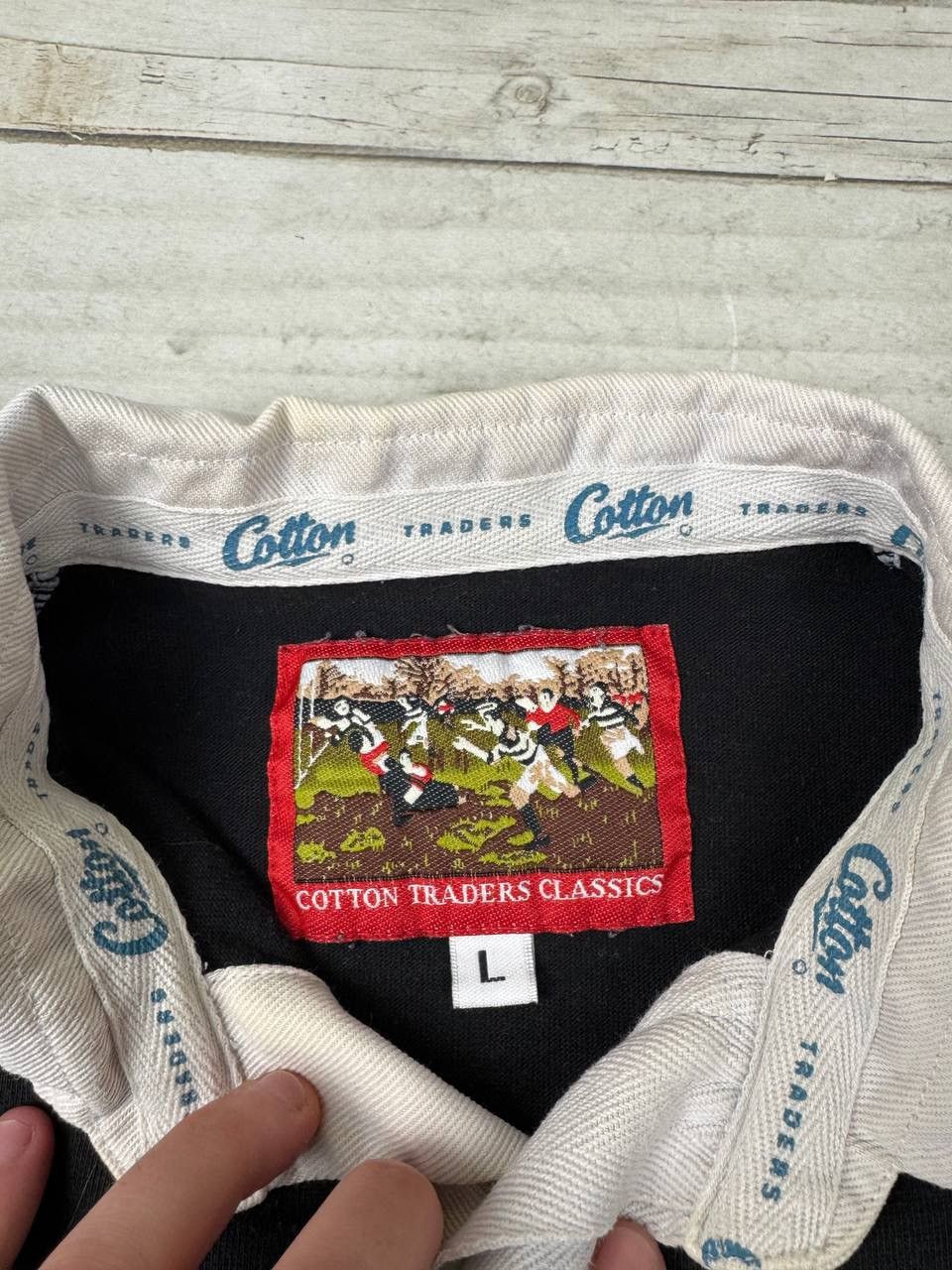 Canterbury of New Zealand Vintage Cotton Traders New Zealand Rugby Polo Shirt 90s Size US L / EU 52-54 / 3 - 4 Thumbnail