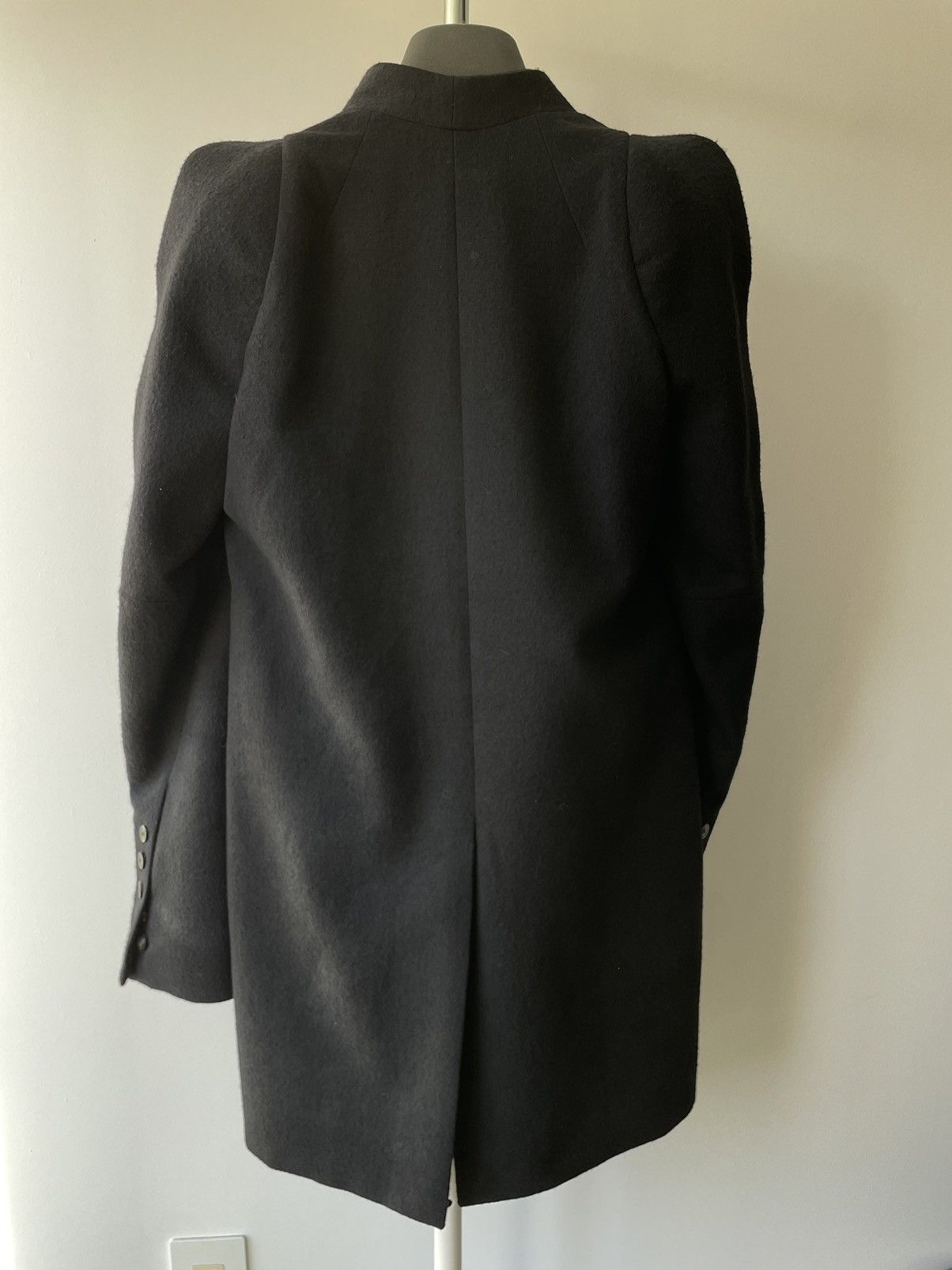 Rick Owens Rick Owens Black Wool Flannel Zionic Jacket Size XS / US 0-2 / IT 36-38 - 3 Thumbnail