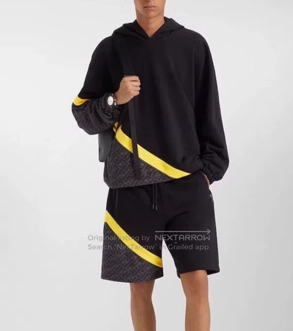 Fendi Fendi size XS 23 model black logo letter combination cotton Size 26" / US 2 / IT 38 - 8 Thumbnail
