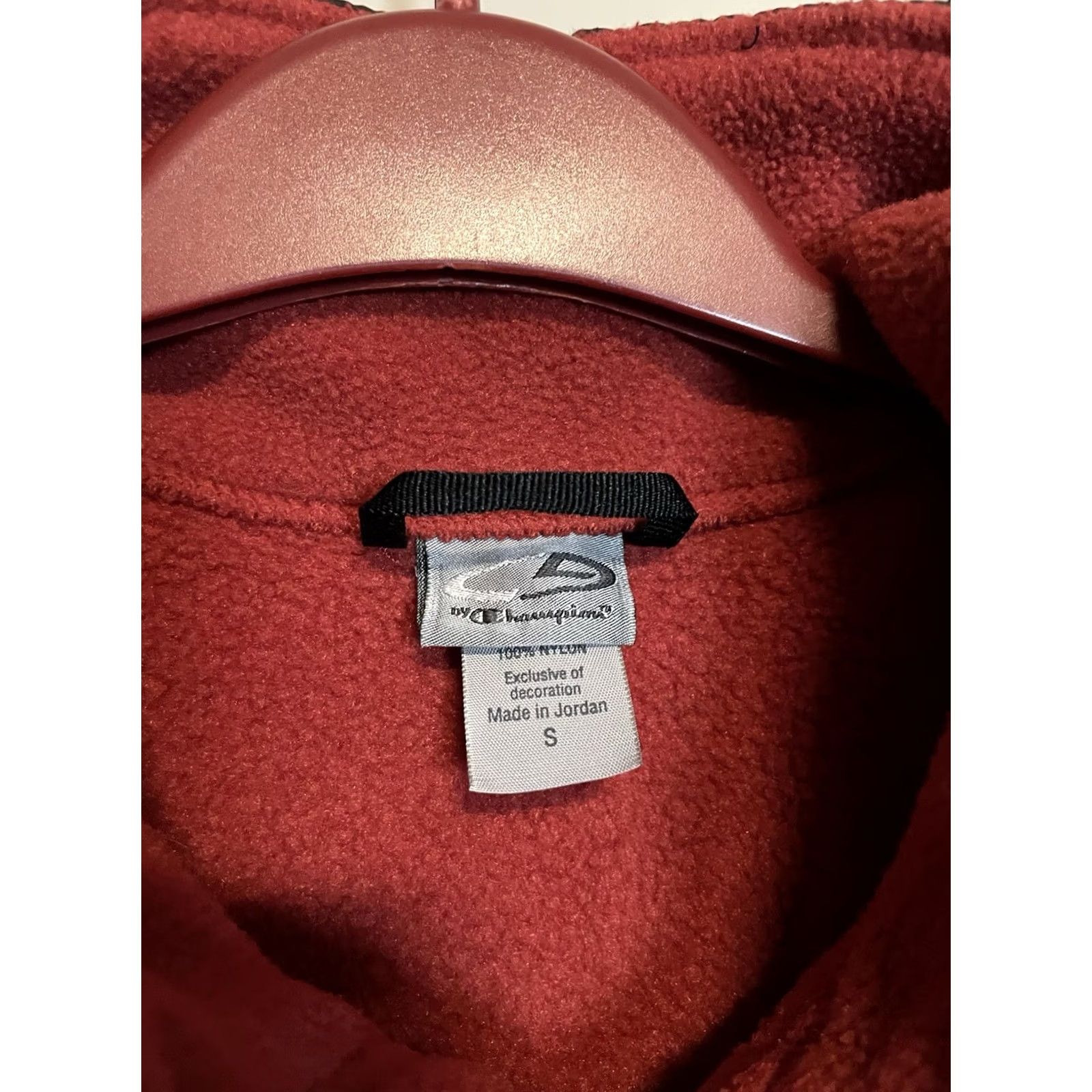 Champion VINTAGE Champion Fleece Full Zip Jacket Womens S Red Outdoor Fall B421 Size S / US 4 / IT 40 - 3 Thumbnail