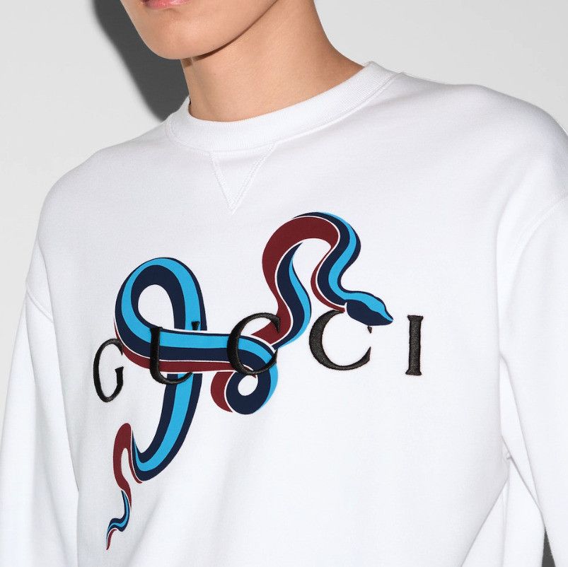 Gucci o1loc1c0925 Printed Cotton Jersey T-Shirt in White Size US S / EU 44-46 / 1 - 4 Thumbnail