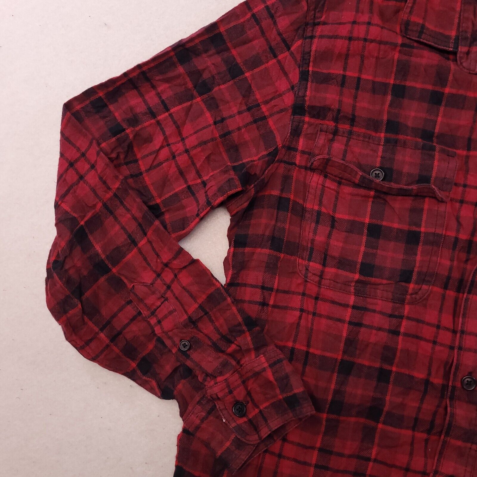 Old Navy Old Navy Tartan Flannel Button Shirt Mens Size Medium M Red Size US M / EU 48-50 / 2 - 5 Thumbnail