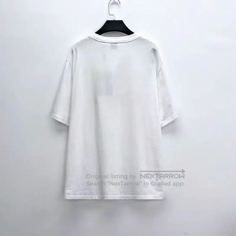 Burberry Burberry White Cotton Embroidered T. Size US M / EU 48-50 / 2 - 2 Thumbnail
