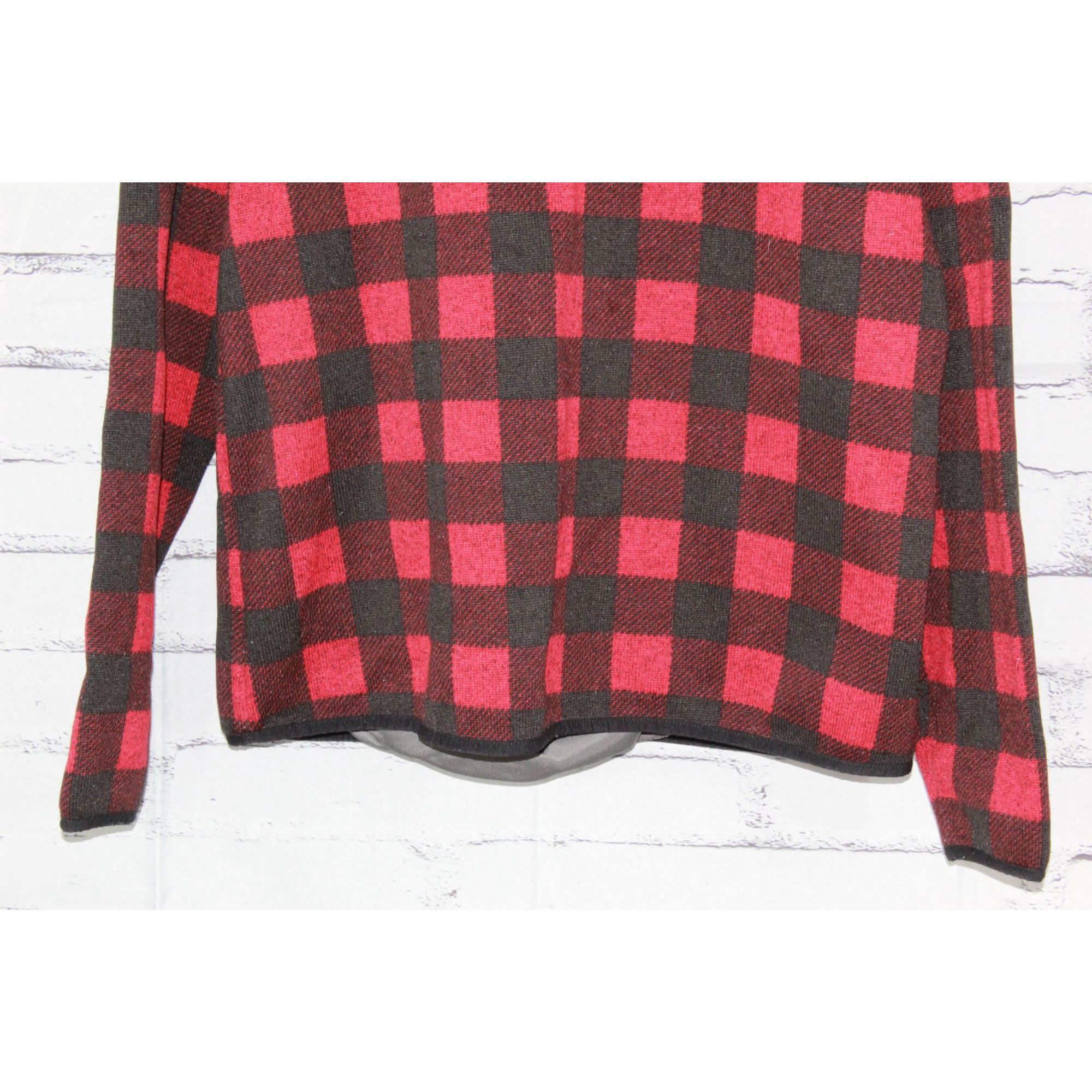 L.L. Bean LL Bean Men's Sweater Fleece Pullover Buffalo Plaid Outdoor Size US L / EU 52-54 / 3 - 6 Thumbnail