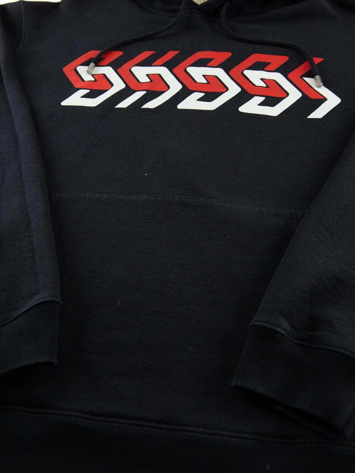 Gucci Gucci Mens Geometric Block Logo Hoodie Medium Black Size US M / EU 48-50 / 2 - 5 Thumbnail