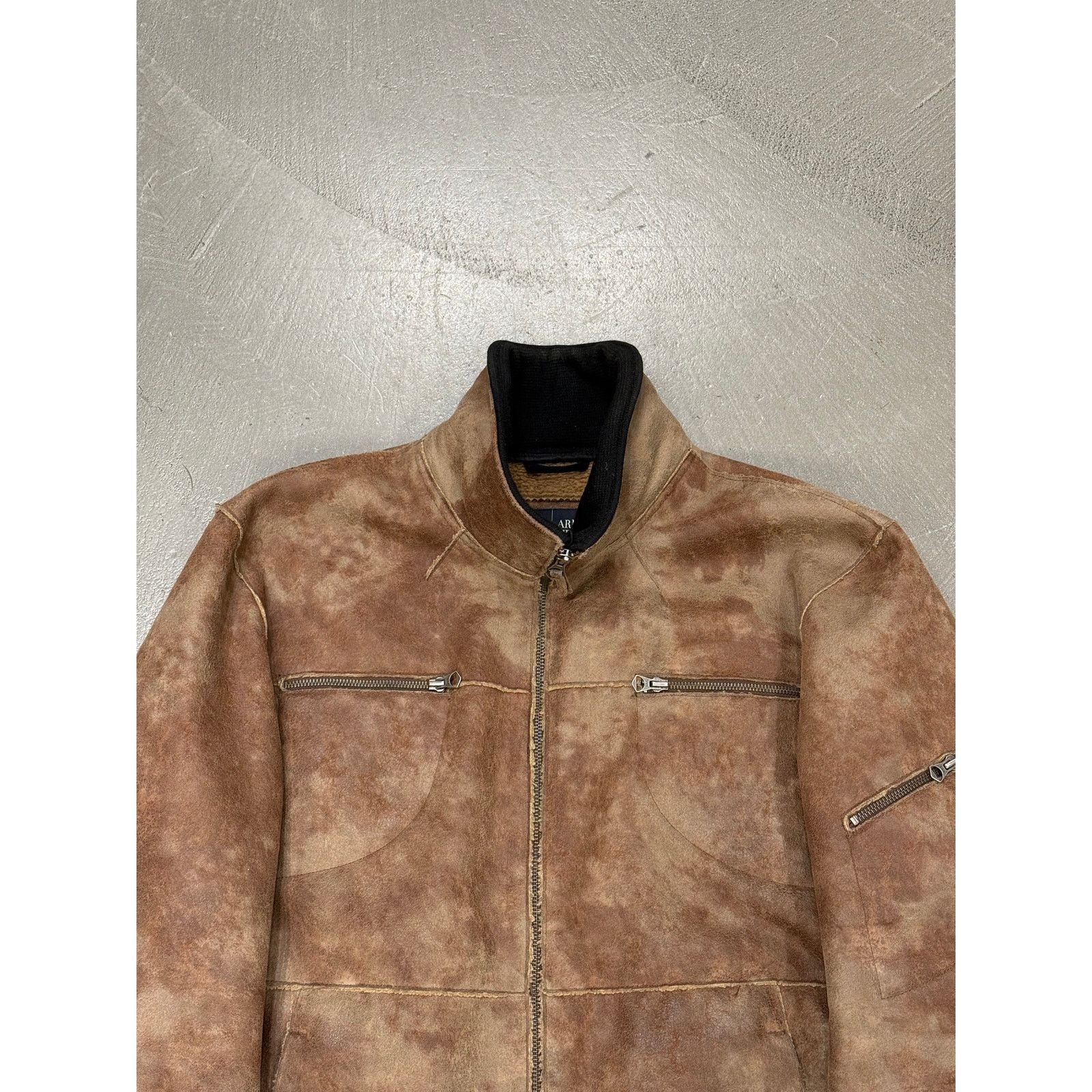 Giorgio Armani 2000s Armani faded faux shearling jacket Size US L / EU 52-54 / 3 - 2 Thumbnail