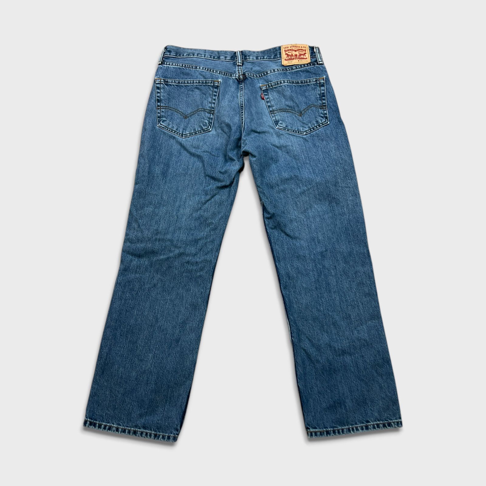 Levi's × Vintage Levi's 514 Jeans 36x30 Straight Fit American Denim Pants Size US 36 / EU 52 - 5 Thumbnail