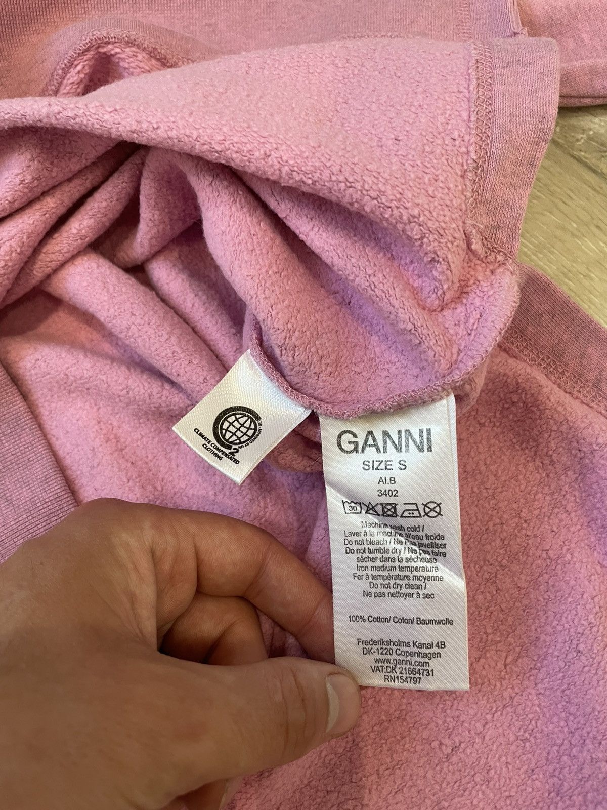 Ganni Ganni Women's Isoli Sweatshirt - Moonlight Mauve Size S / US 4 / IT 40 - 9 Thumbnail