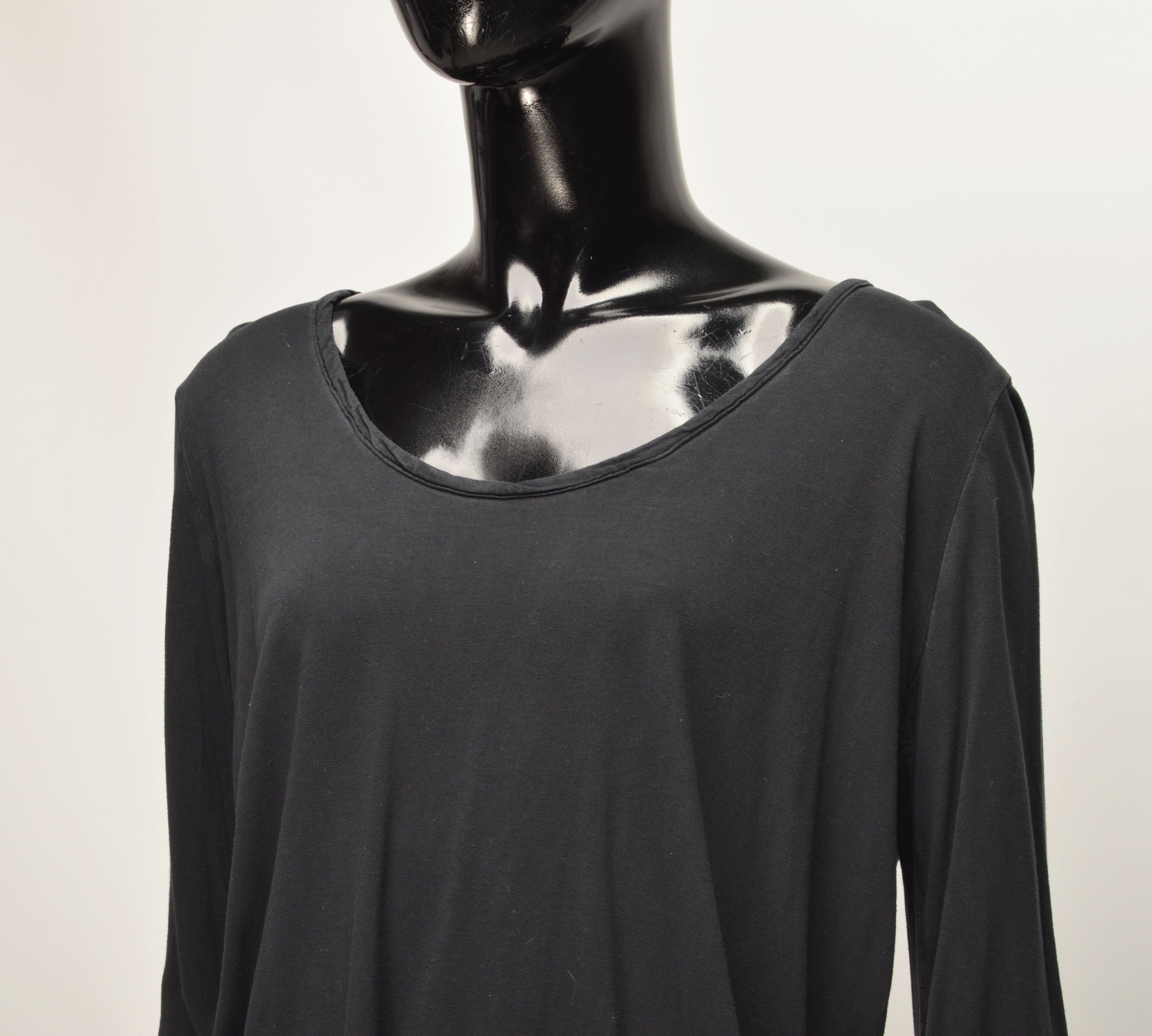 The Row The Row Black Long Sleeve Silk Striped Top Size L / US 10 / IT 46 - 2 Thumbnail