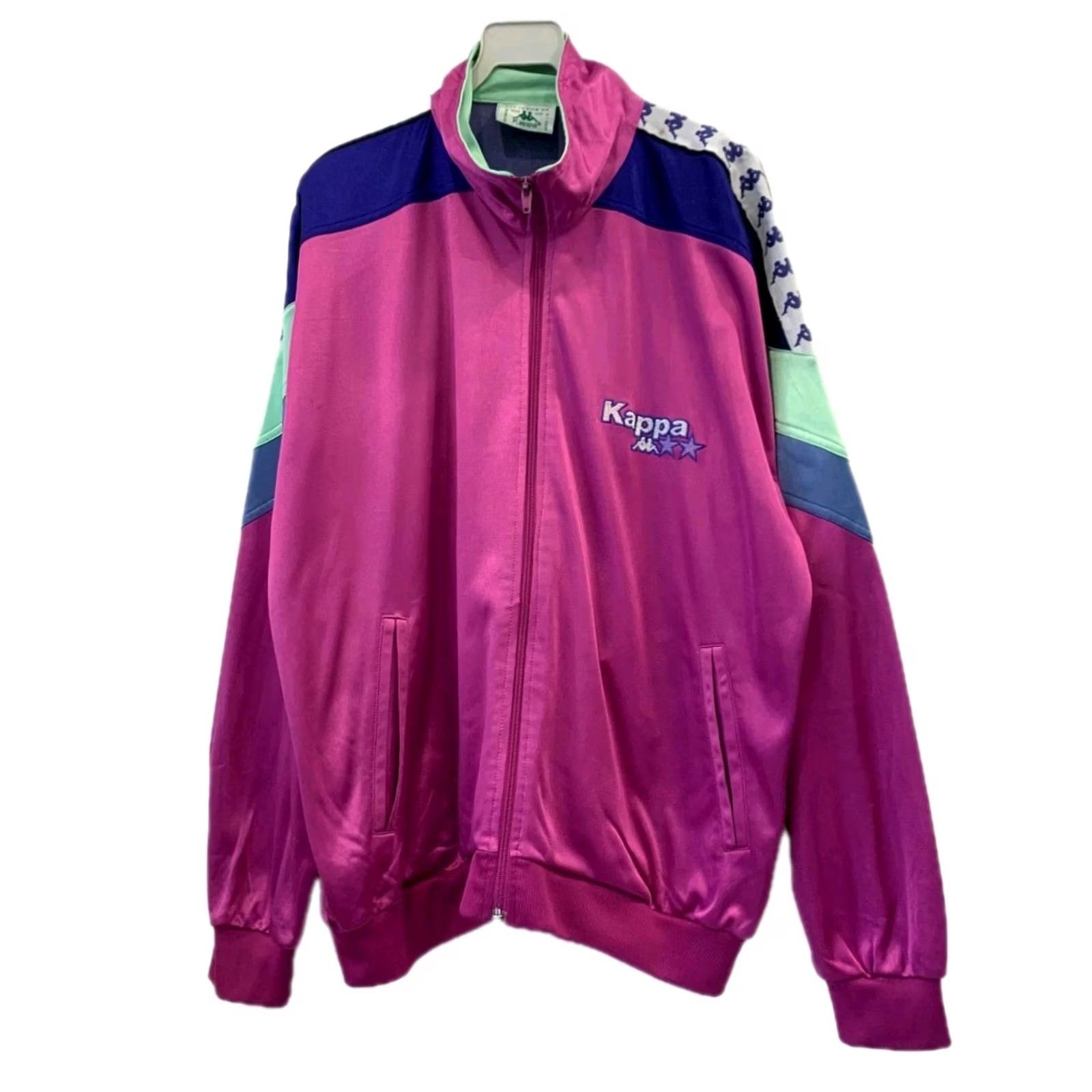 Kappa VINTAGE Kappa Track Jacket Full Zip 90s Retro Italy L Men’s Pink Purple Teal sizing L Size US L / EU 52-54 / 3 - 2 Thumbnail