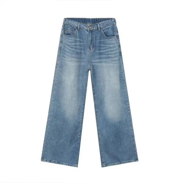 VIBE Blue Baggy Wide Leg Denim Jeans Size US 30 / EU 46 - 5 Thumbnail