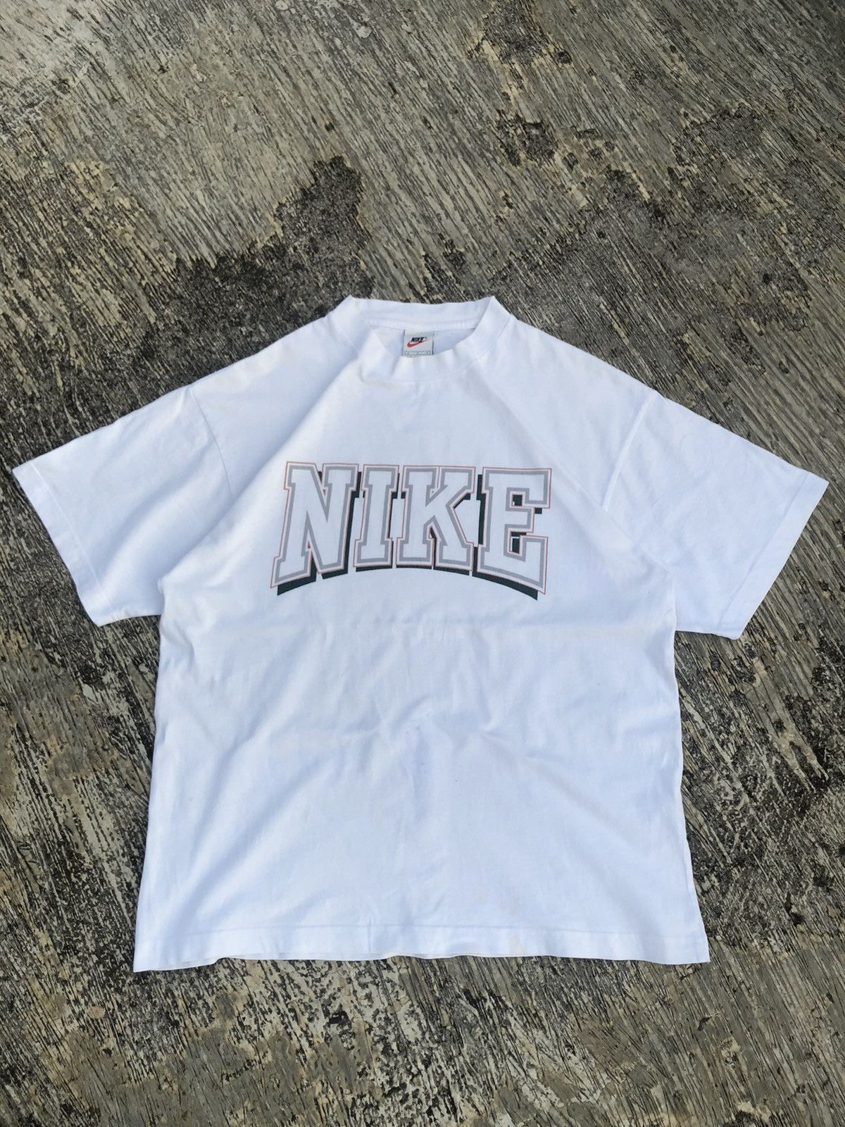 Nike × Vintage Vintage Nike 90’s T-Shirt White Size US L / EU 52-54 / 3 - 1 Thumbnail