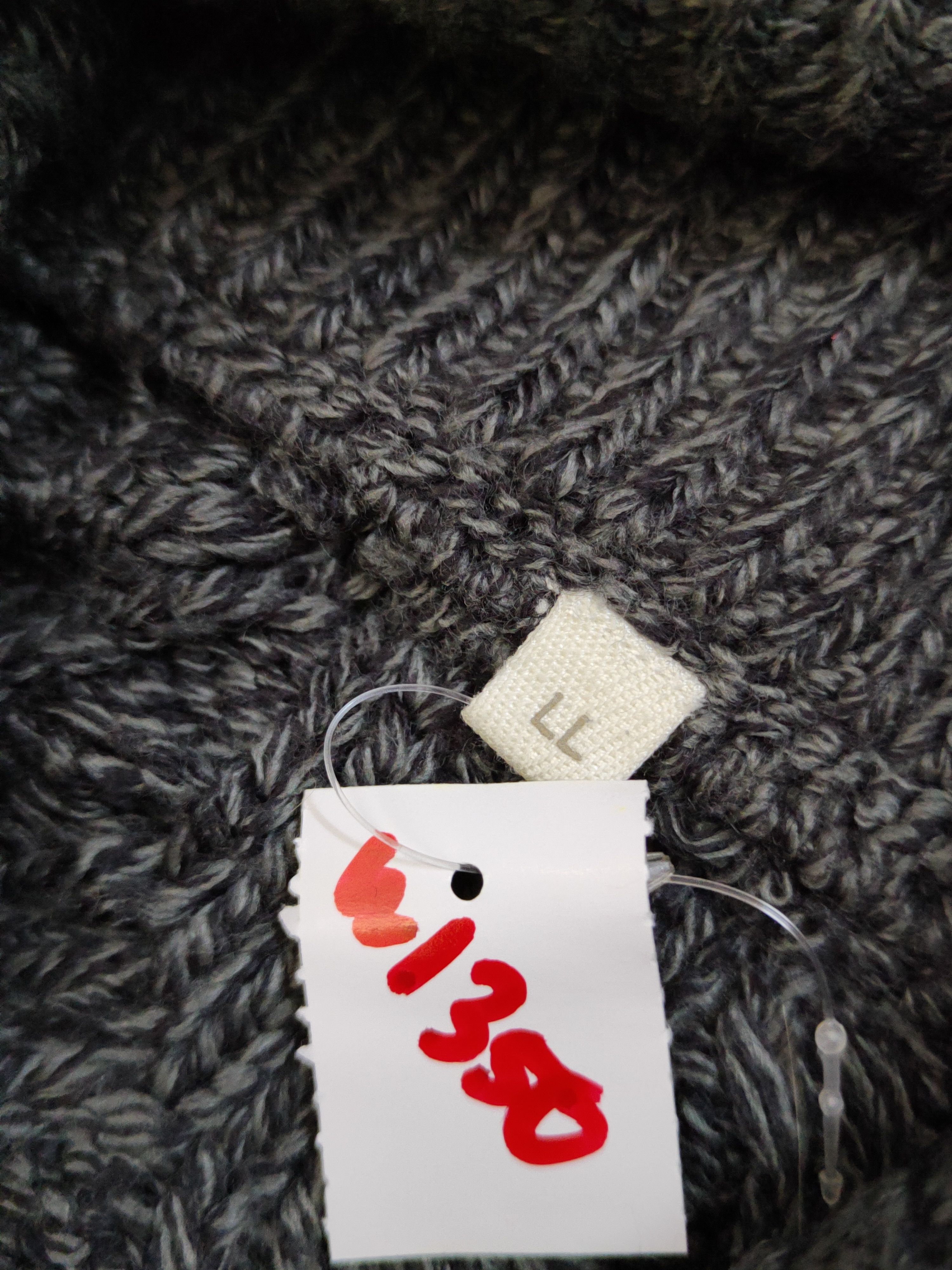 Aran Isles Knitwear × Japanese Brand × Vintage Topvalu Dark Gray cable Knitwear Sweaters #W1350 Size US M / EU 48-50 / 2 - 11 Thumbnail