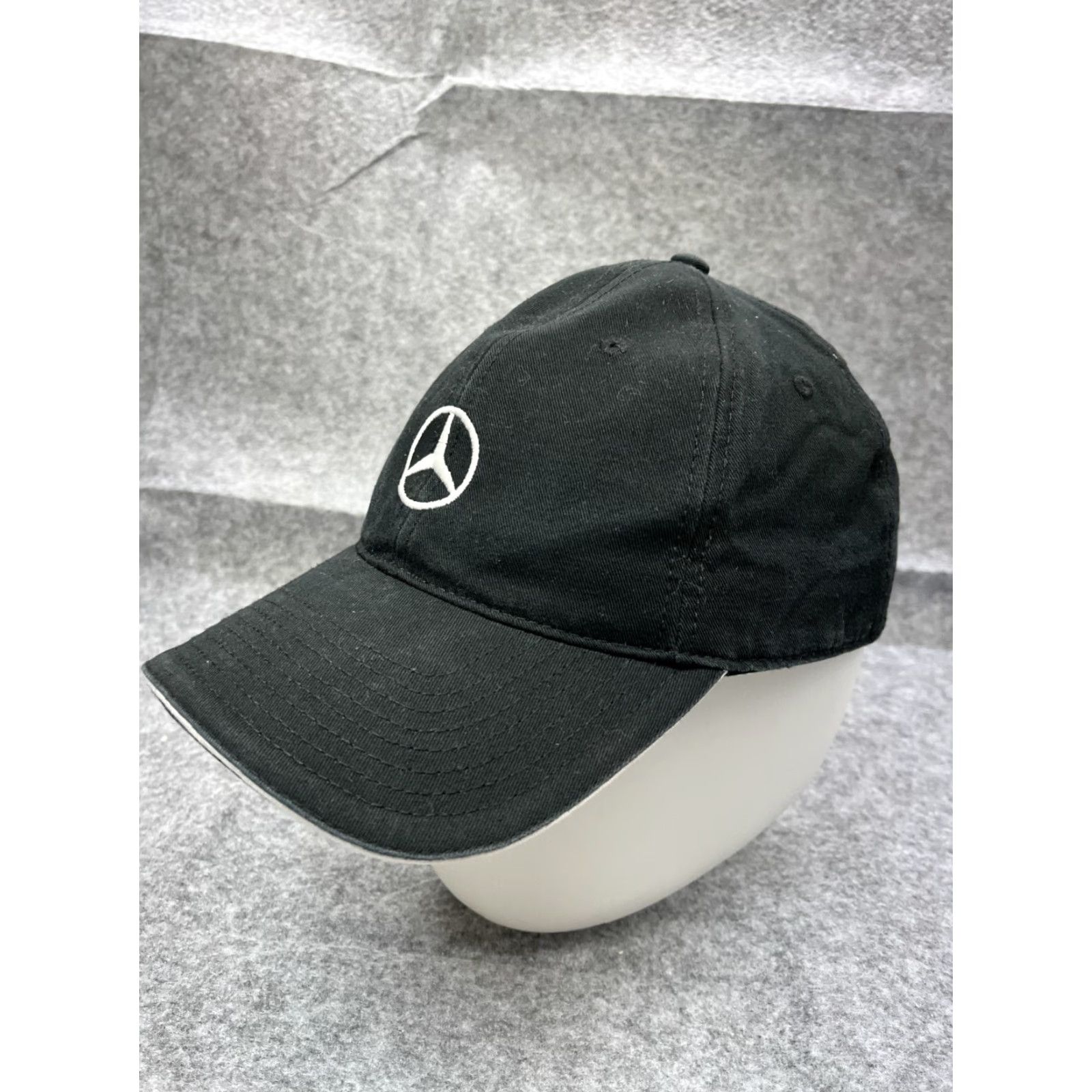 Mercedes-Benz Mercedes-Benz Hat Cap Strap Back Adult One Size Black 100% Cotton Luxury Cars Size ONE SIZE - 4 Thumbnail