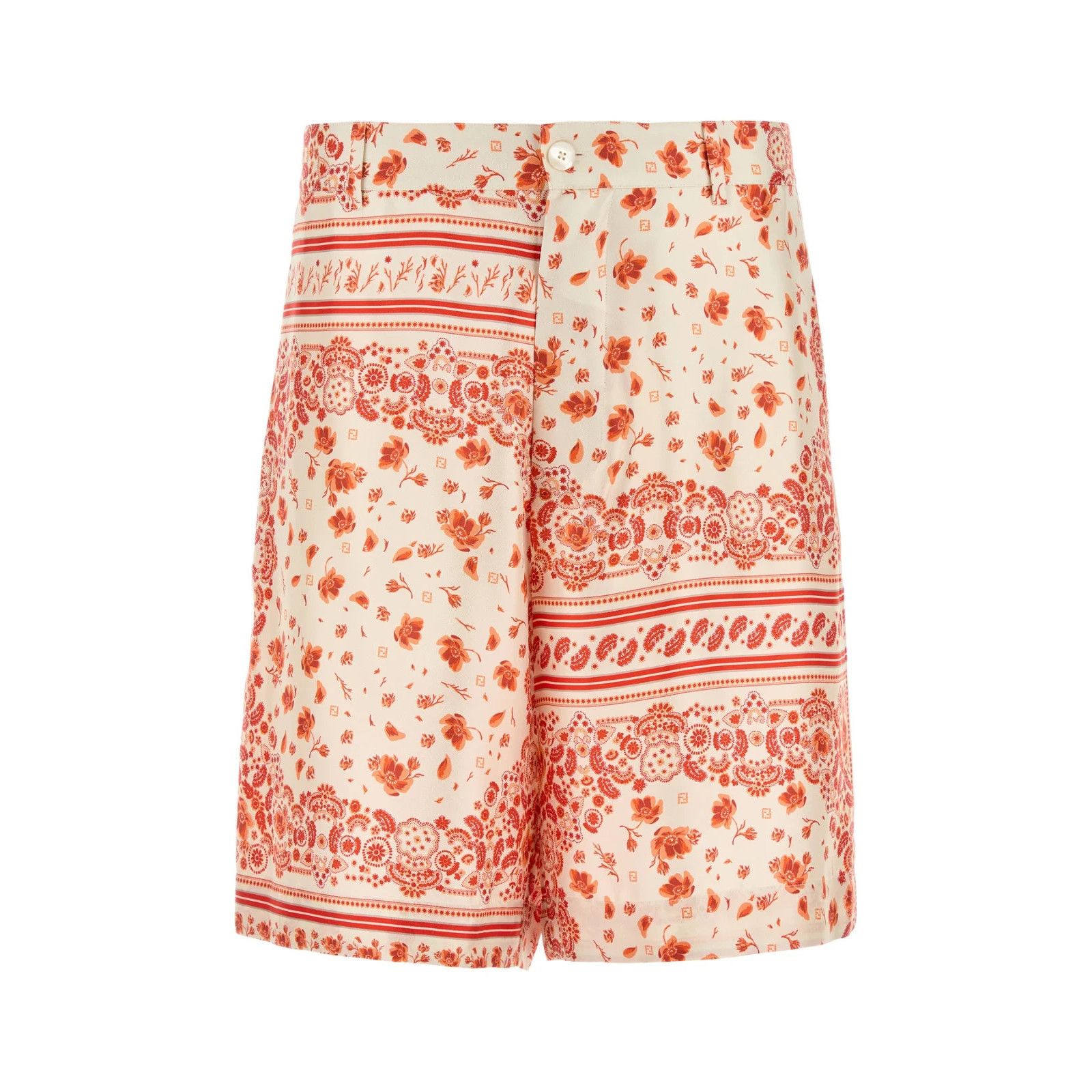 FENDI Printed Silk Bermuda Shorts New & Authentic (Men's siz