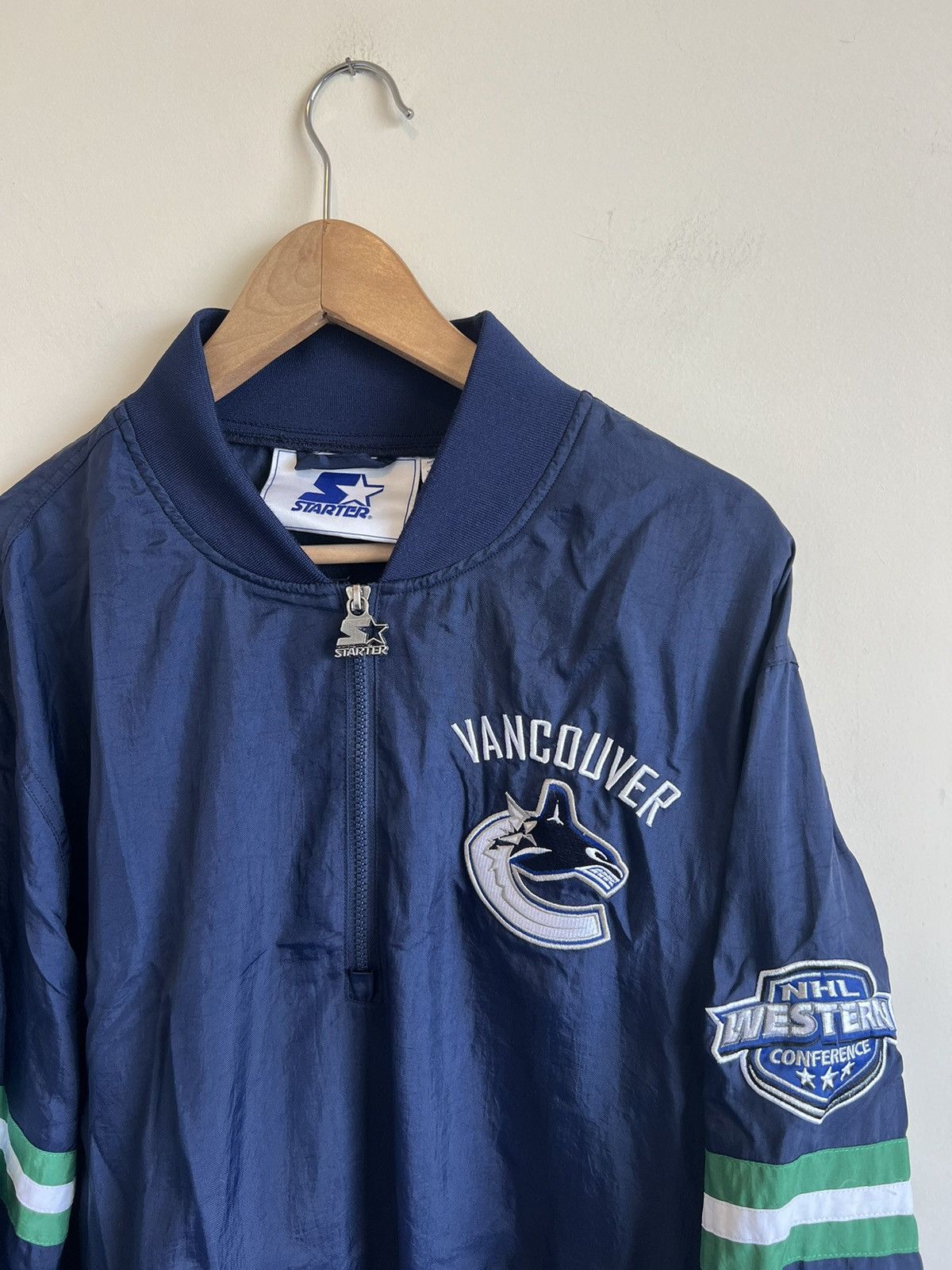 Starter × Vintage VINTAGE VANCOUVER CANUCKS STARTER ORCA JACKET Size US XL / EU 56 / 4 - 2 Thumbnail