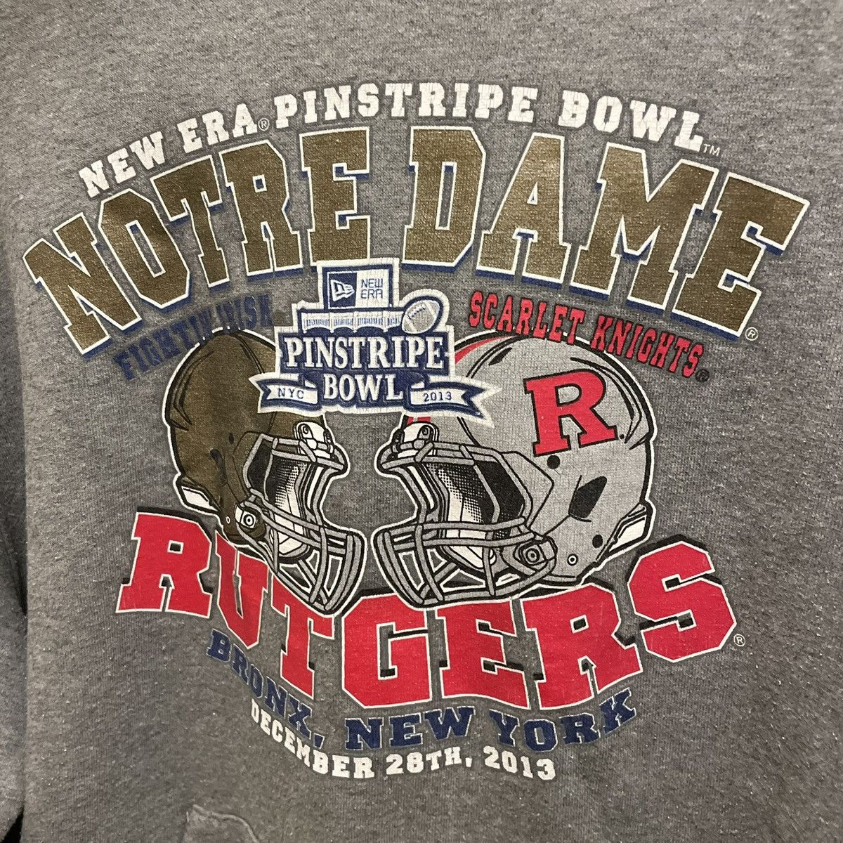 Jansport Jansport New Era Pinstripe Bowl Grey Football Graphic Hoodie Size US L / EU 52-54 / 3 - 2 Thumbnail