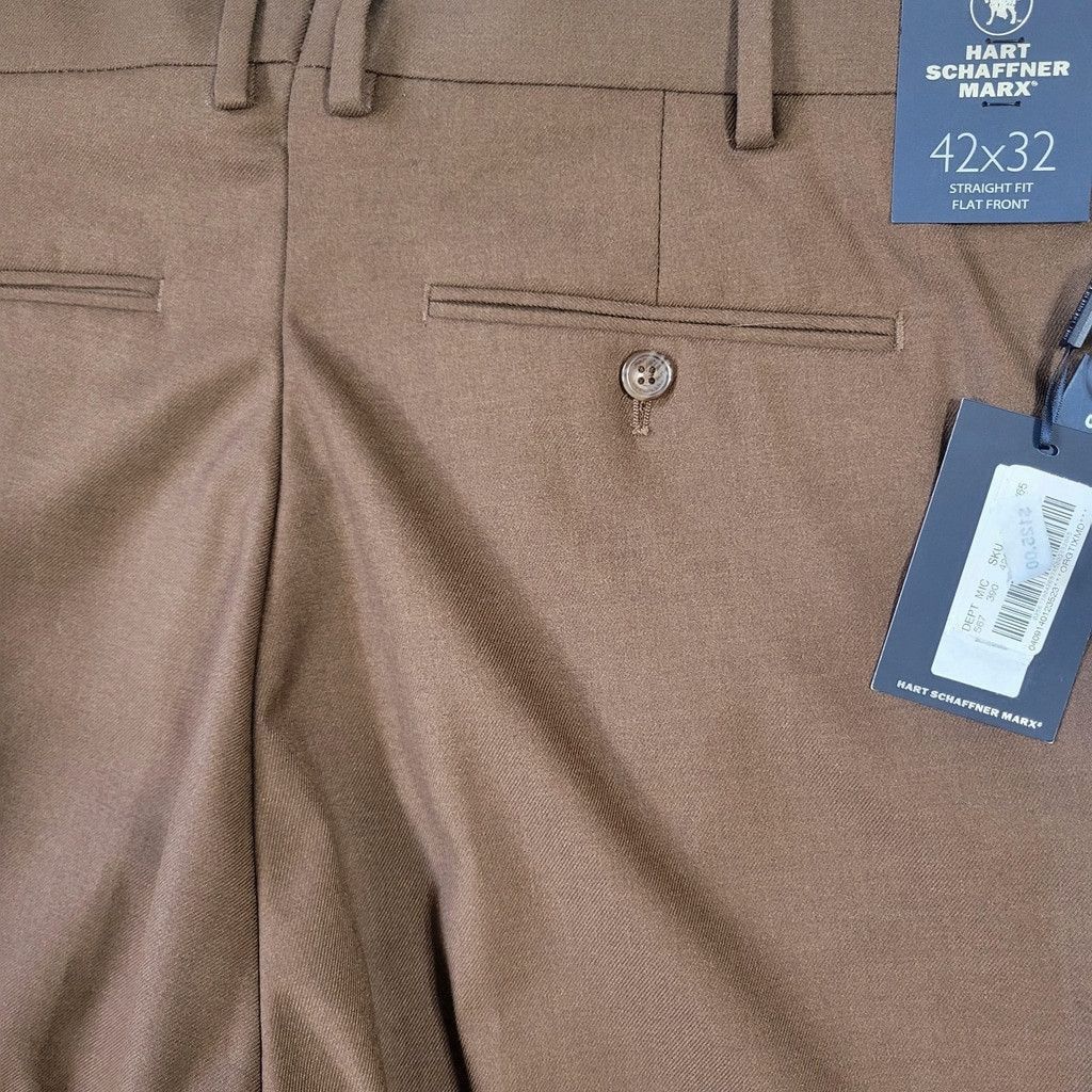 Hart Schaffner Marx Hart Schaffner Marx Vermont Stretch Waistband Straight 40/30 Size US 42 / EU 58 - 9 Thumbnail