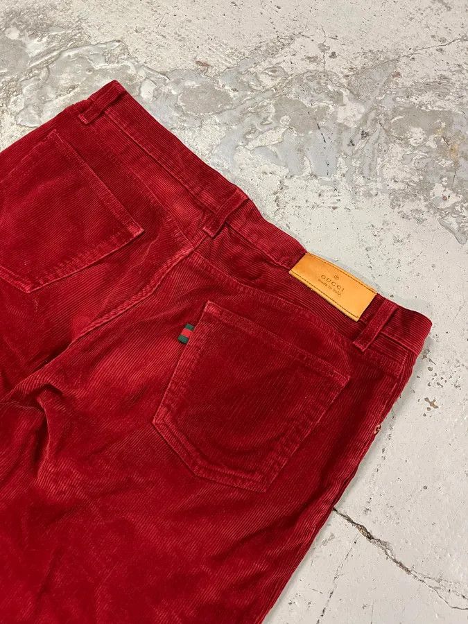 Gucci Gucci Velvet Corduroy Bordeaux Pants Size US 32 / EU 48 - 9 Thumbnail
