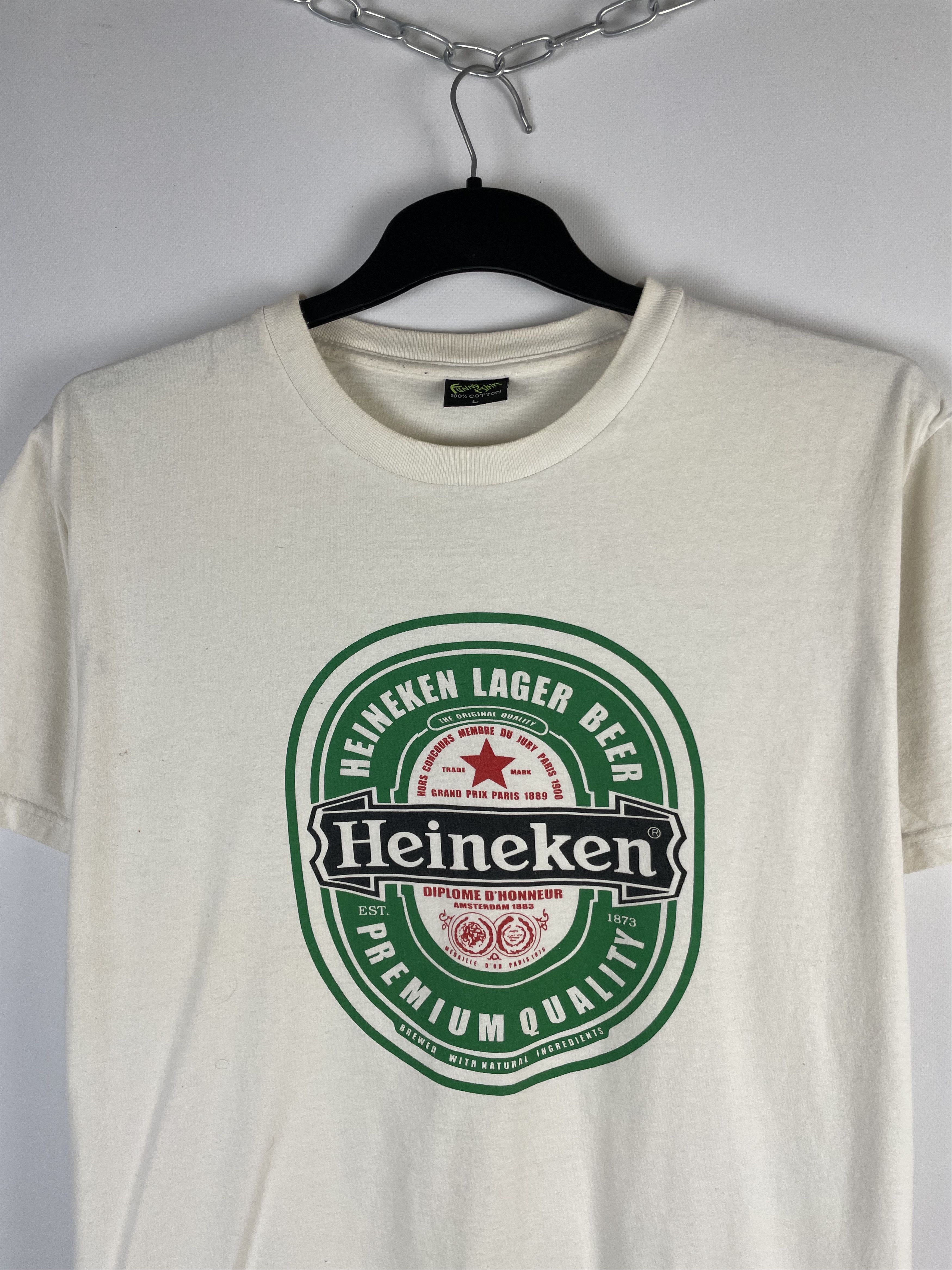 Heineken Vintage 1990s Heineken Promo T Shirt Size US L / EU 52-54 / 3 - 3 Thumbnail