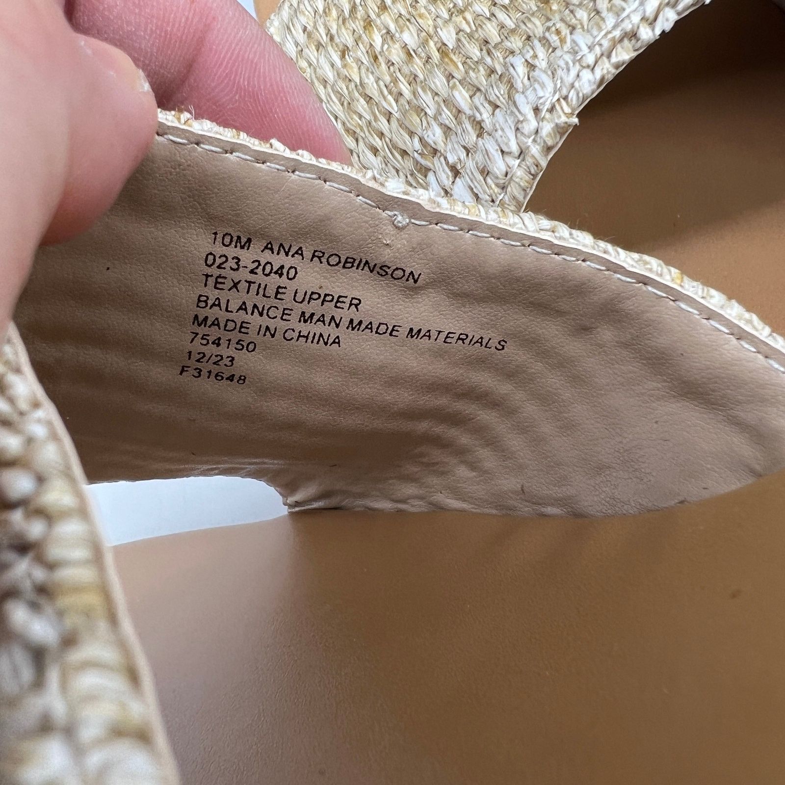 Other a.n.a. Women Shoes Robinson Casual Heel Natural Color Size US 10 / IT 40 - 9 Thumbnail