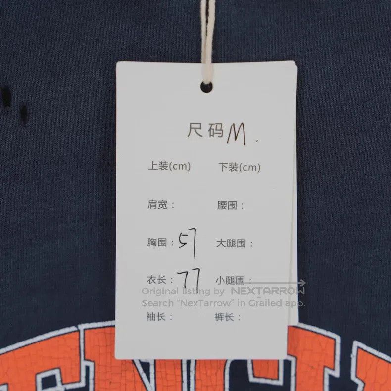 Balenciaga Balenciaga Double B Letter Logo Distressed Short Sleeve T- Size US M / EU 48-50 / 2 - 5 Thumbnail