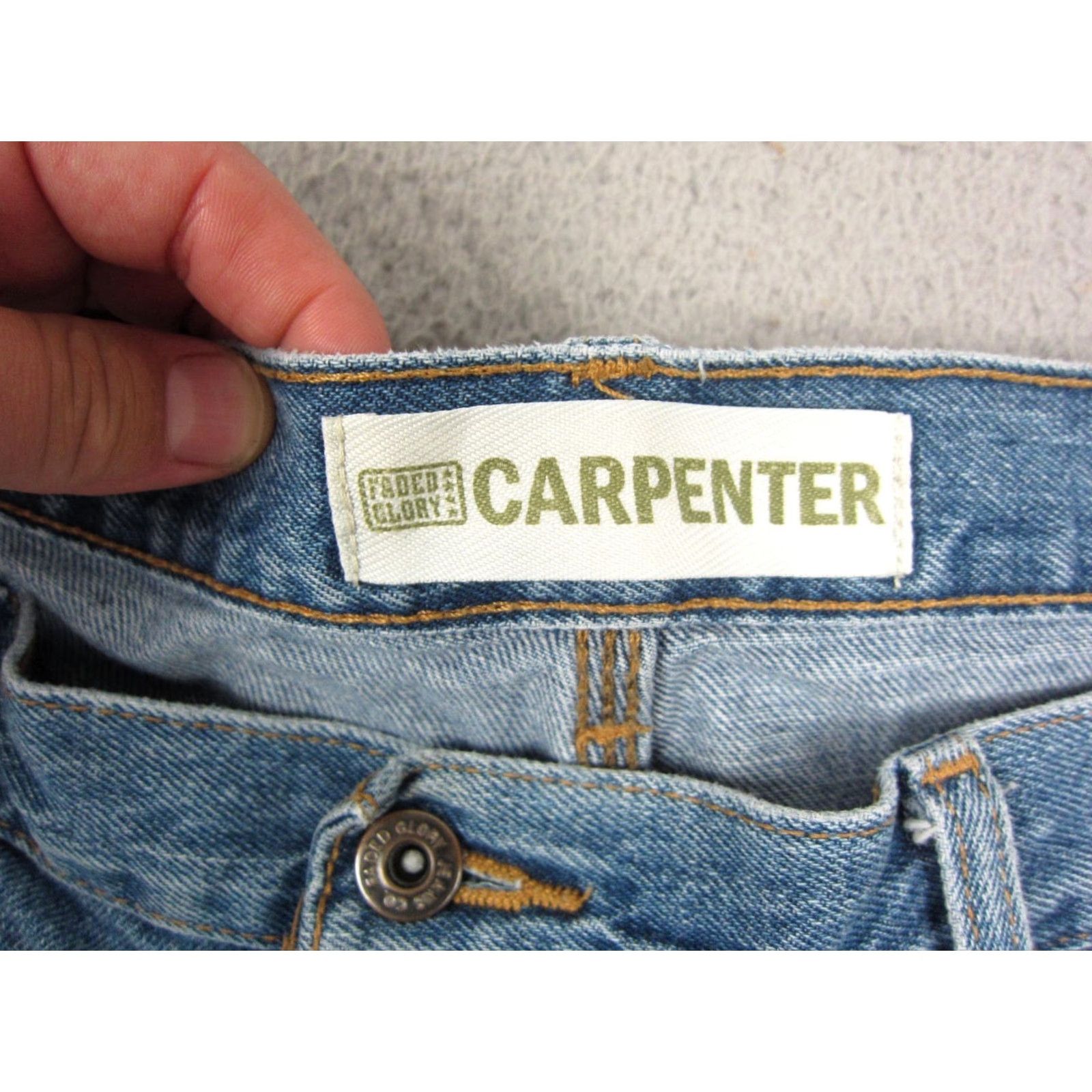 Faded Glory VINTAGE Faded Glory Shorts Jeans Mens 36 Blue Carpenter Denim Cargo Baggy 90s Featured Pockets Mens Size US 36 / EU 52 - 6 Thumbnail